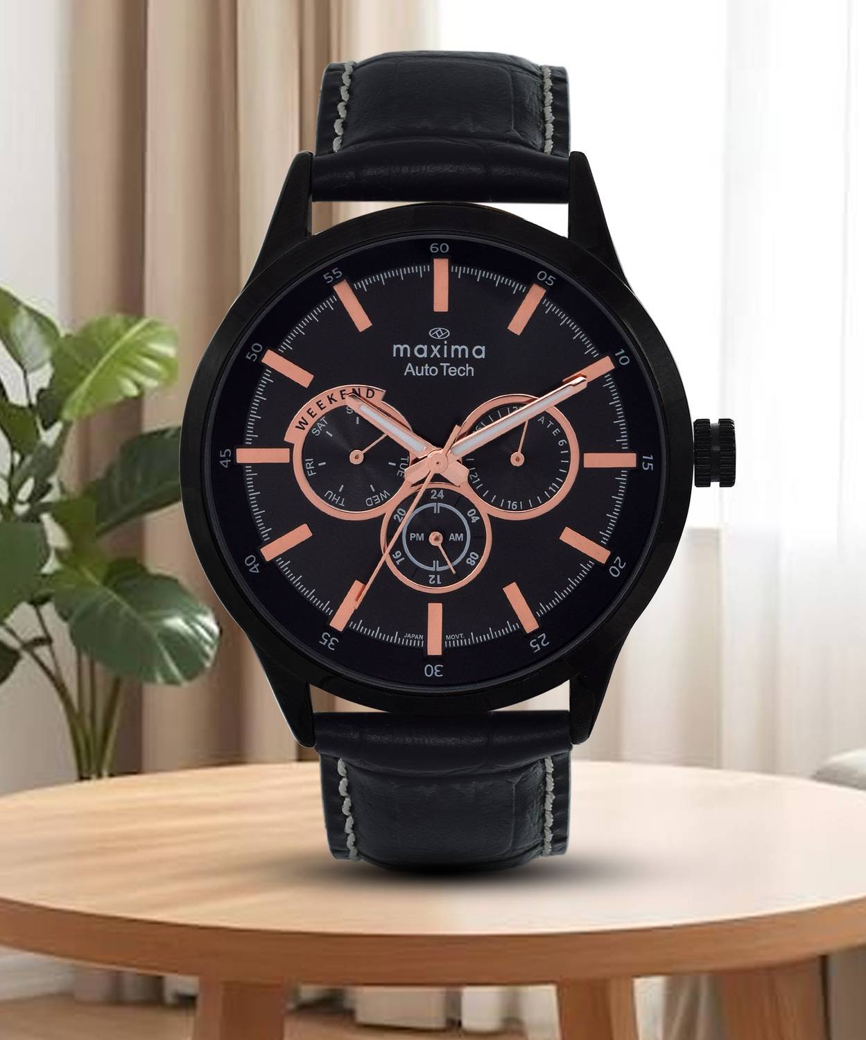 MAXIMA Auto Tech Collection Black Dial Analog Watch - Image 2