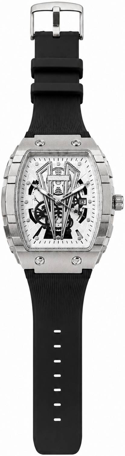 K&K Premium Skeleton Silver Men's Watch - Image 3