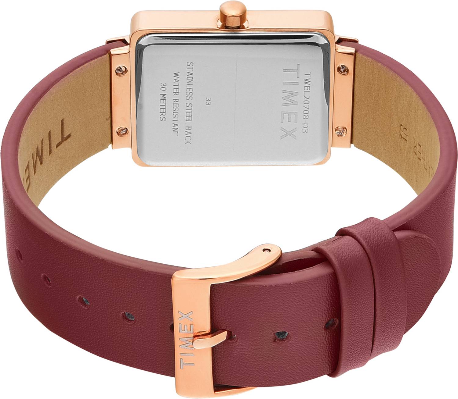 TIMEX TWEL20708 Trendline Rectangle 25mm Rose Gold Dial Analog