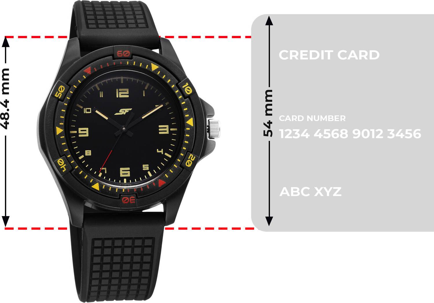 SONATA Sporty Analog Black Dial Watch - For Men - Image 5