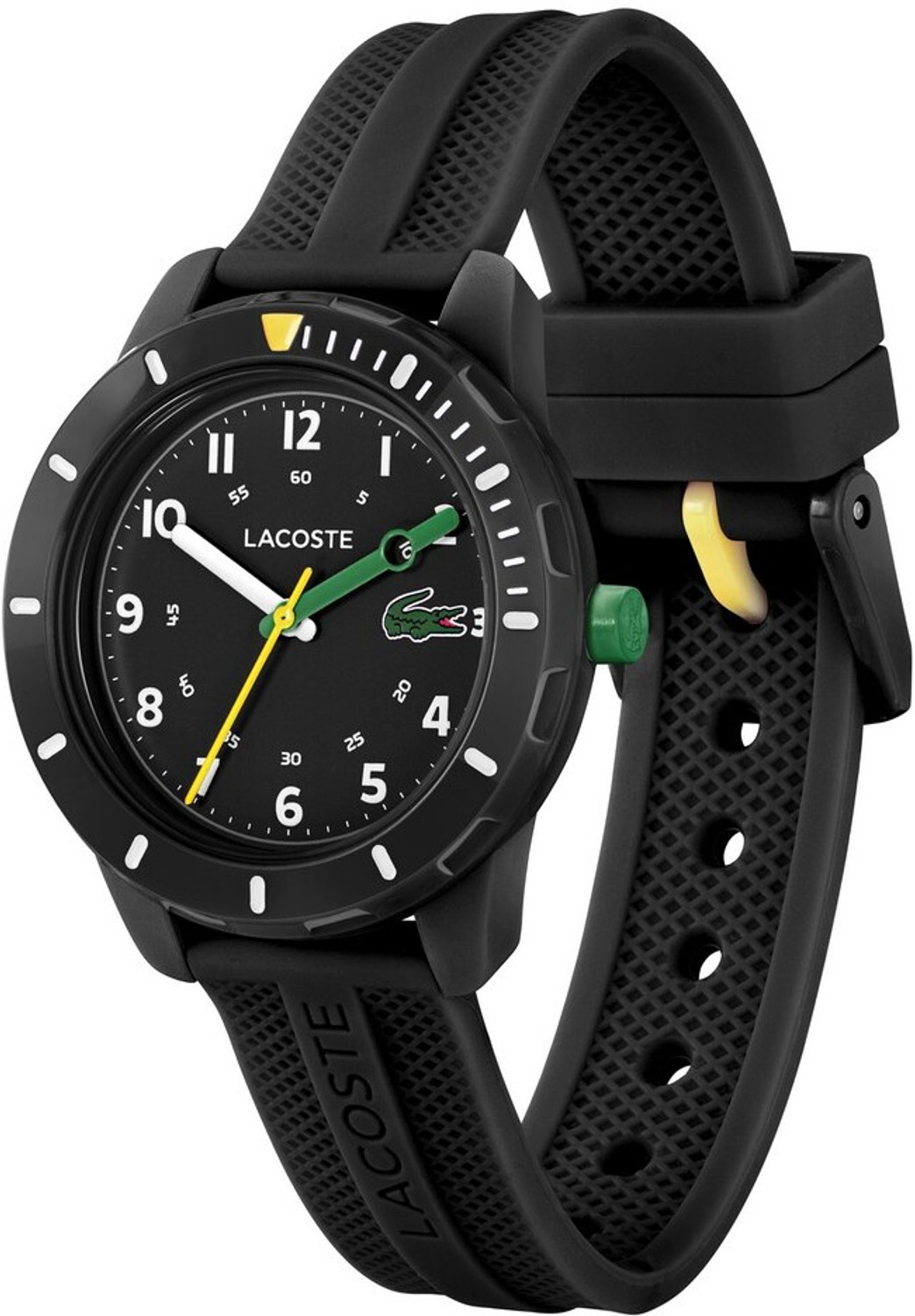 Image of LACOSTE Mini Tennis Lacoste Mini Tennis Qtz Basic Black Round Dial Kids Watch / Analog Watch - For Boys & Girls