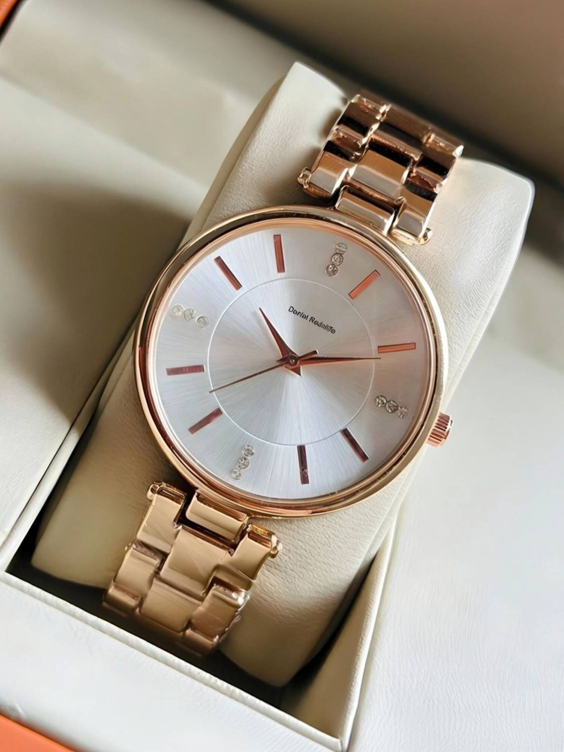 Daniel Rose Gold Analog Watch - Women - Image 1