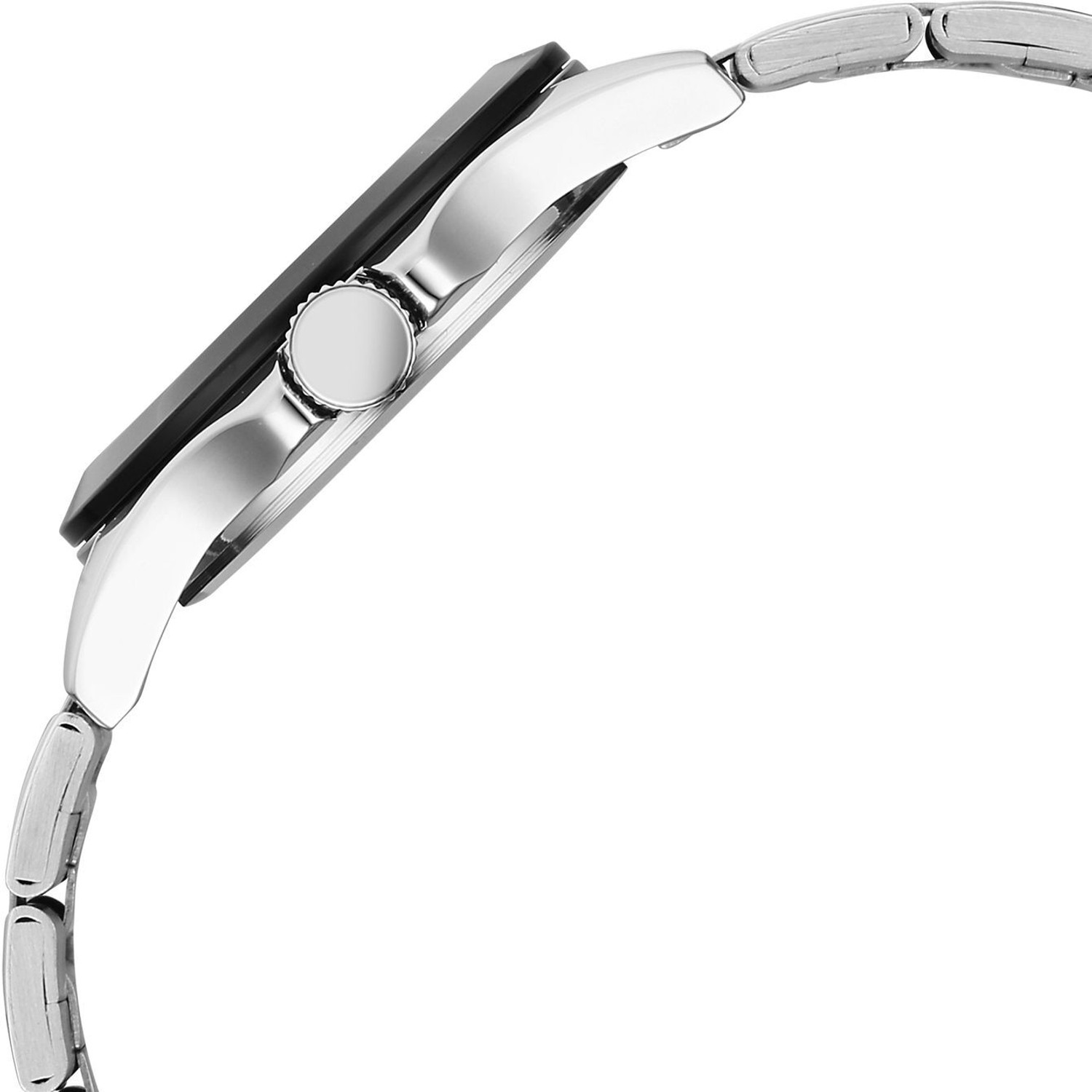 Image of SONATA POZE DROP 8 Sonata Poze 8 Quartz Black Dial IPS Stainless Steel Cut folded Strap Analog Watch - For Men