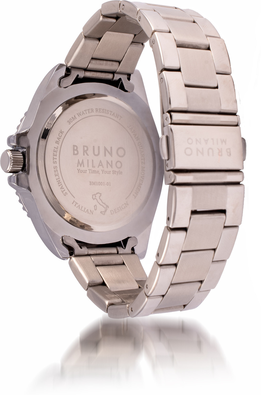 Image of Bruno Milano Luxury Red Blue Stainless Steel Analog watch for Men Analog Watch - For Men