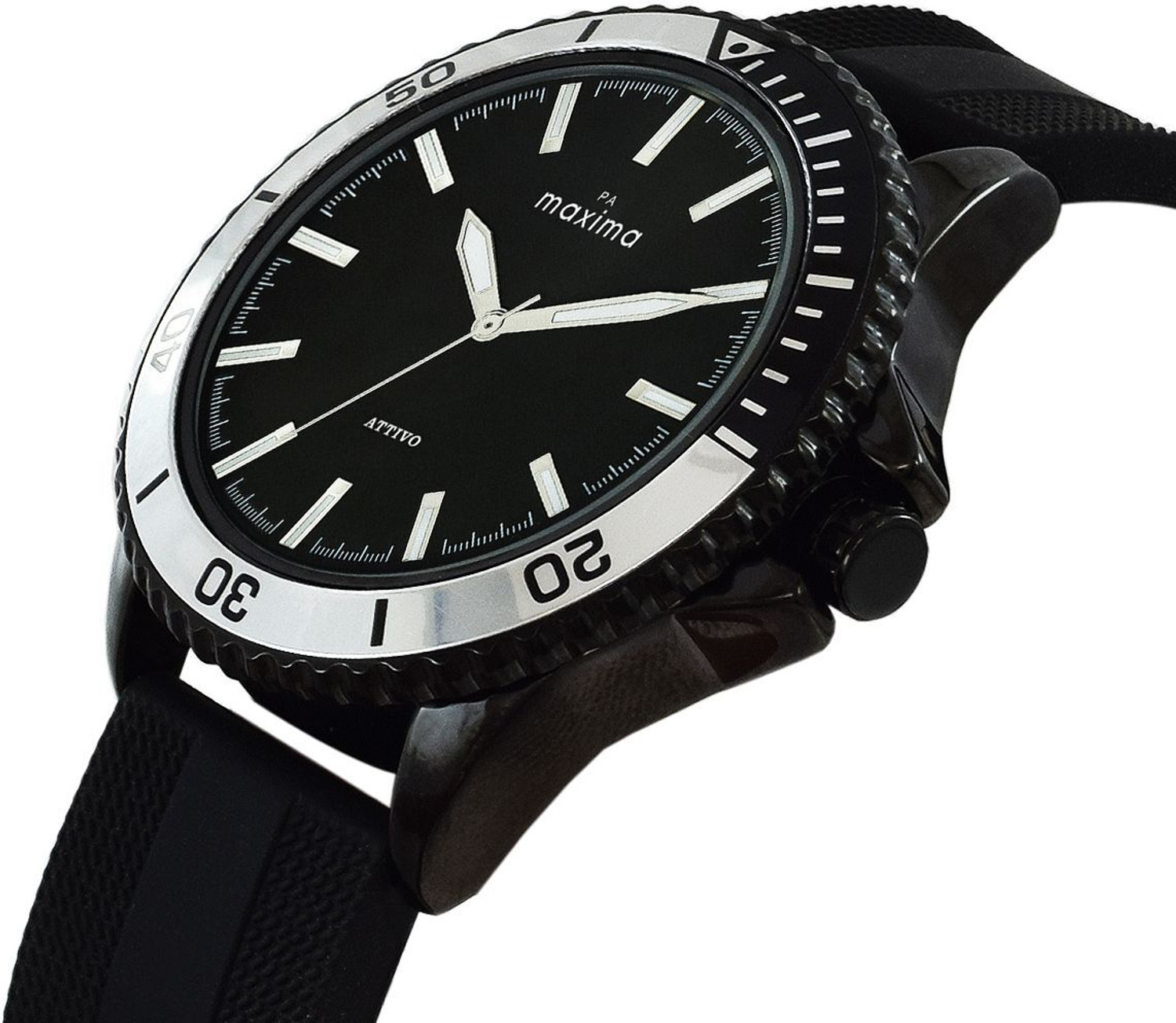 Image of MAXIMA Attivo Collection Attivo Black Analog Watch - For Men