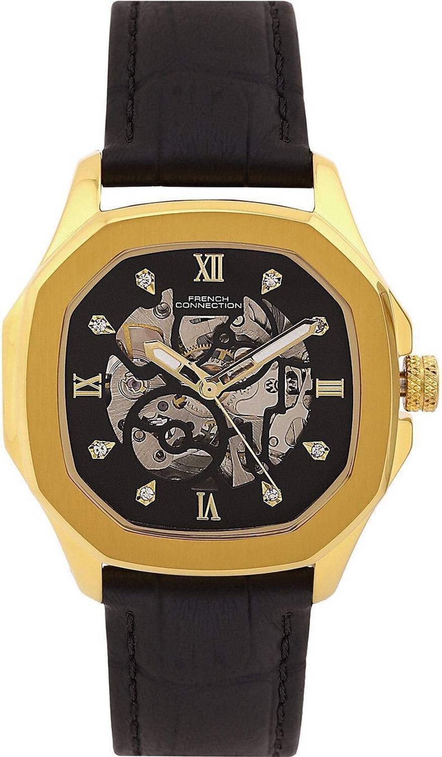 French Connection Automatic Black Dial Watch - Women - Image 3