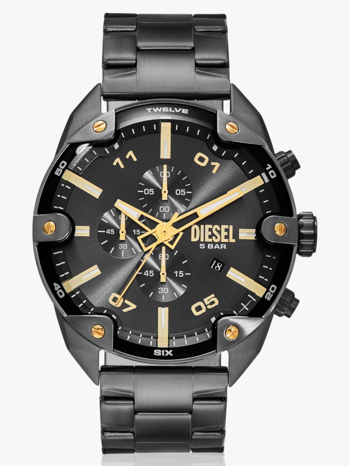 DIESEL Spiked Spiked Analog Watch - For Men - Buy DIESEL Spiked