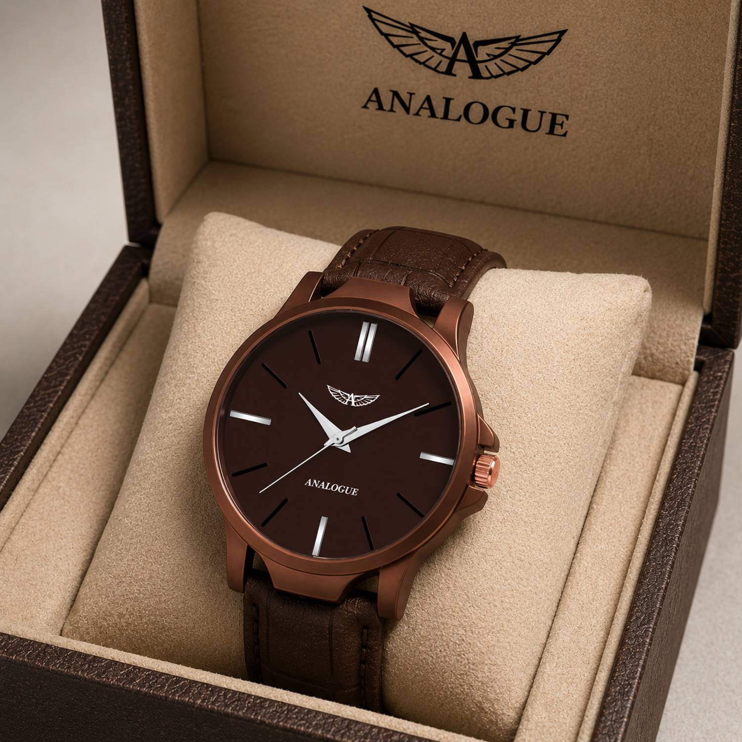 ANALOGUE All Brown Boys Series Analog Watch – For Men