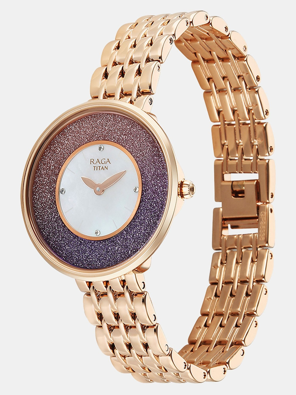 Image of Titan Glimmers Titan Raga Glimmers Quartz White Round Dial Women's Watch / Analog Watch - For Women