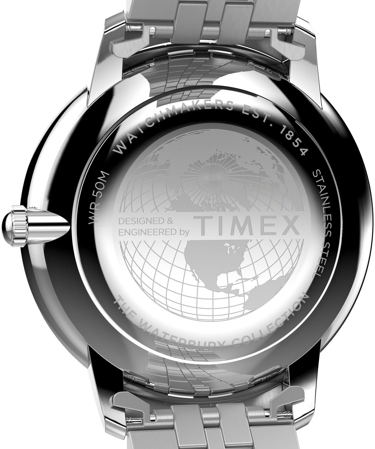 Image of TIMEX TW2Y23300IK Waterburry Round 39mm Black Dial Analog Watch - For Men