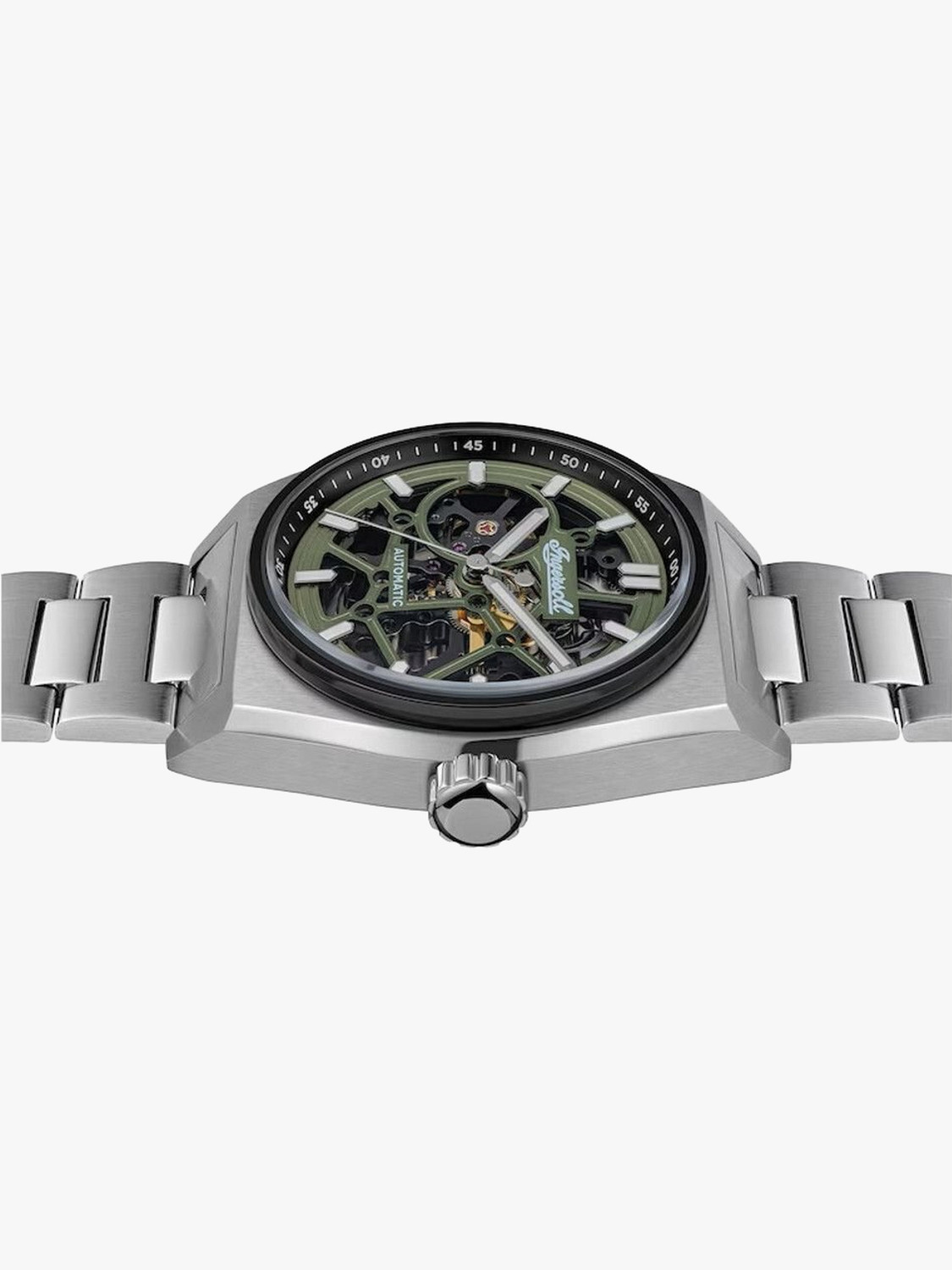 Image of Ingersoll The Vert The Vert Automatic Green Dial With lifetime Warranty Analog Watch - For Men