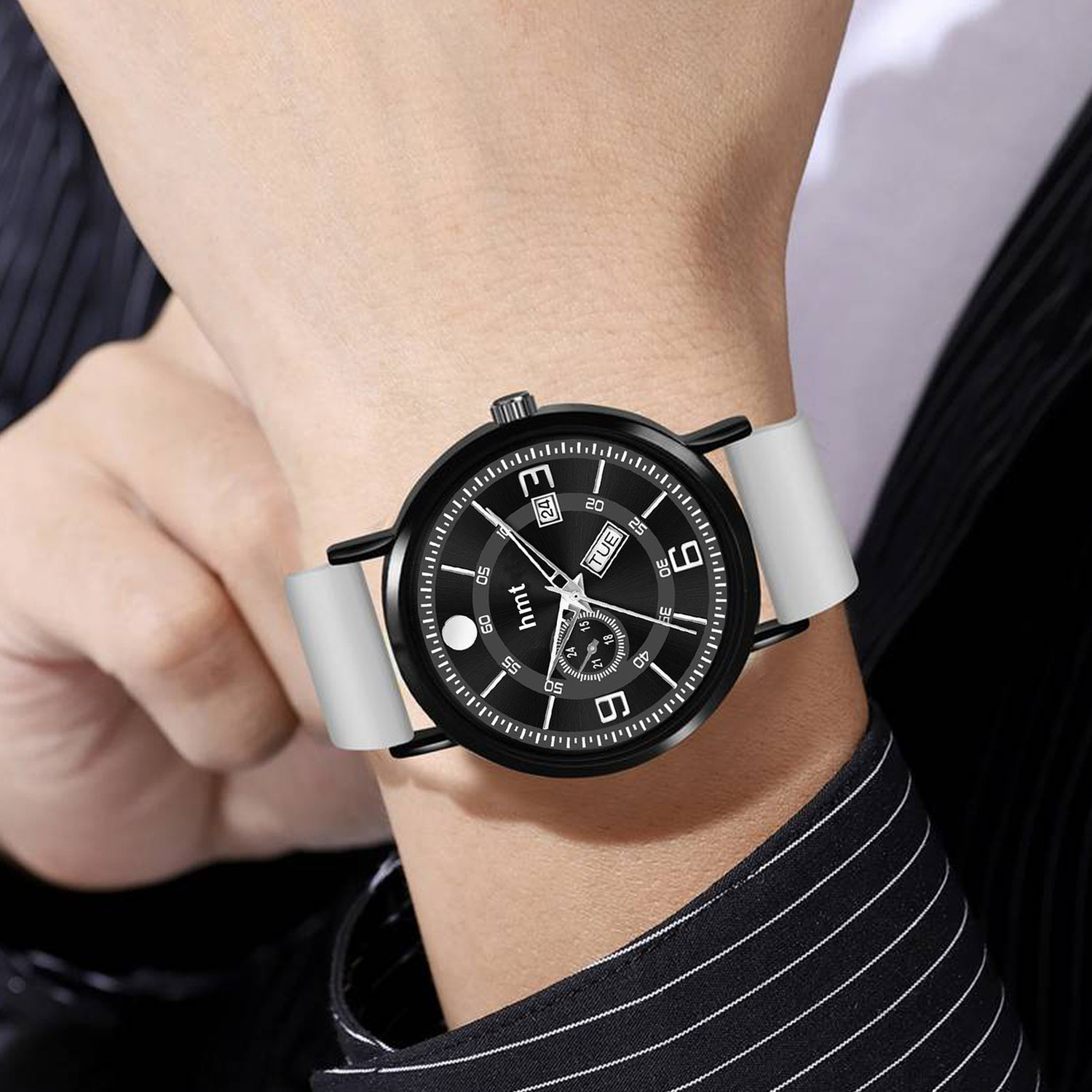 Image of HMT DLX Premium Water Resistant Quartz Branded Premium Boy Analog Wrist Watch For Men Analog Watch - For Men