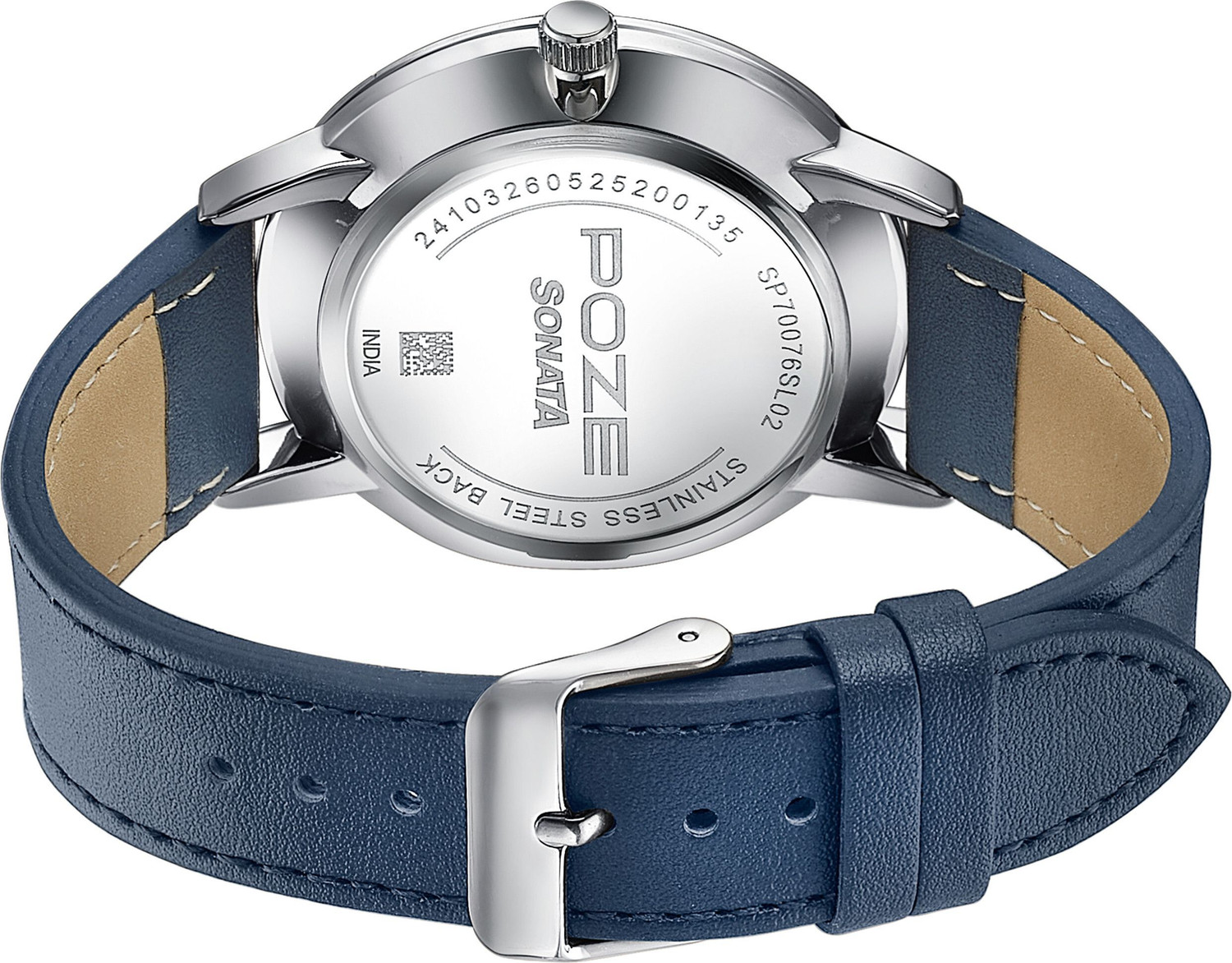 Image of SONATA Sonata Poze 6 Strokes And Stroll Qtz Blue Round Dial Men's Watch Analog Watch - For Men