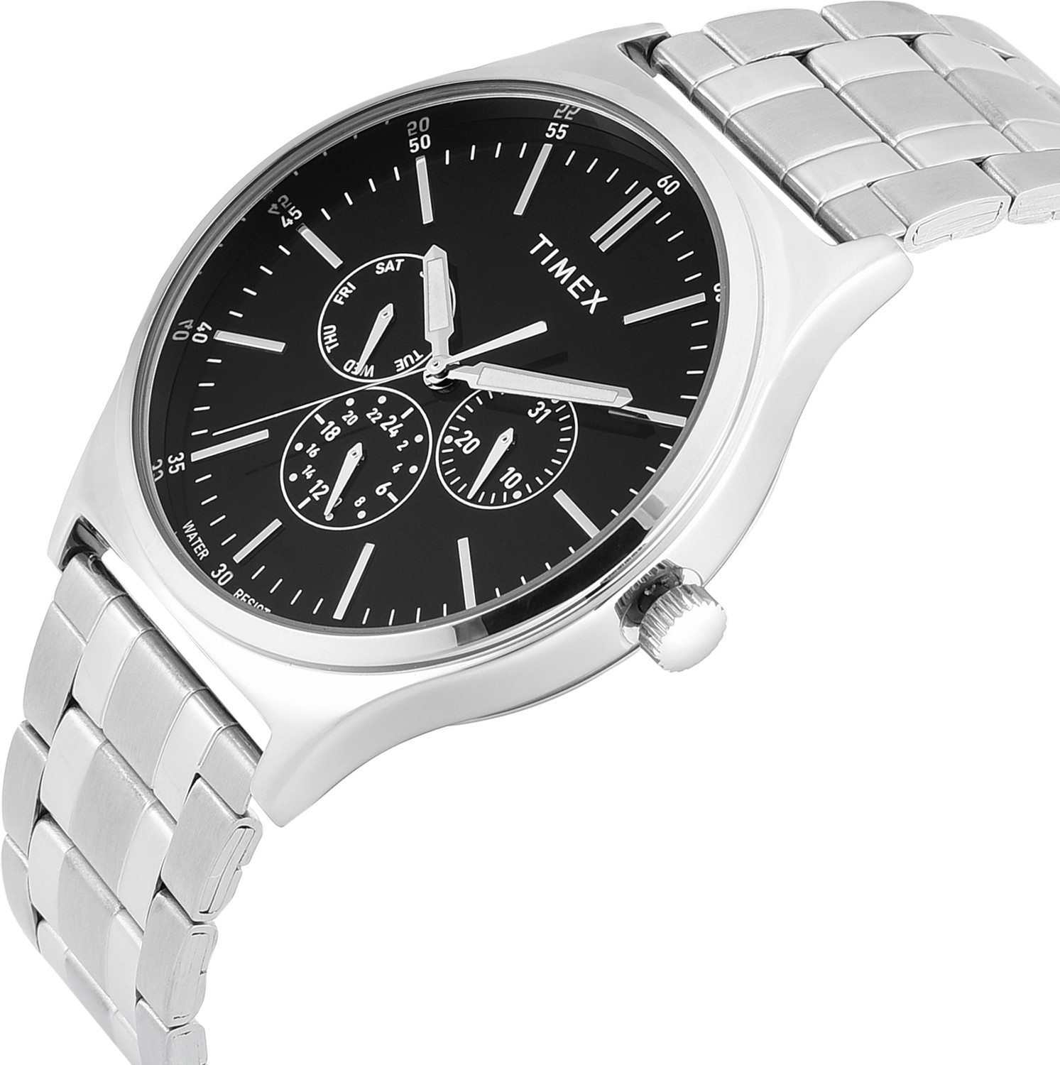 Image of TIMEX Multifunction Black Dial Analog Watch - For Men