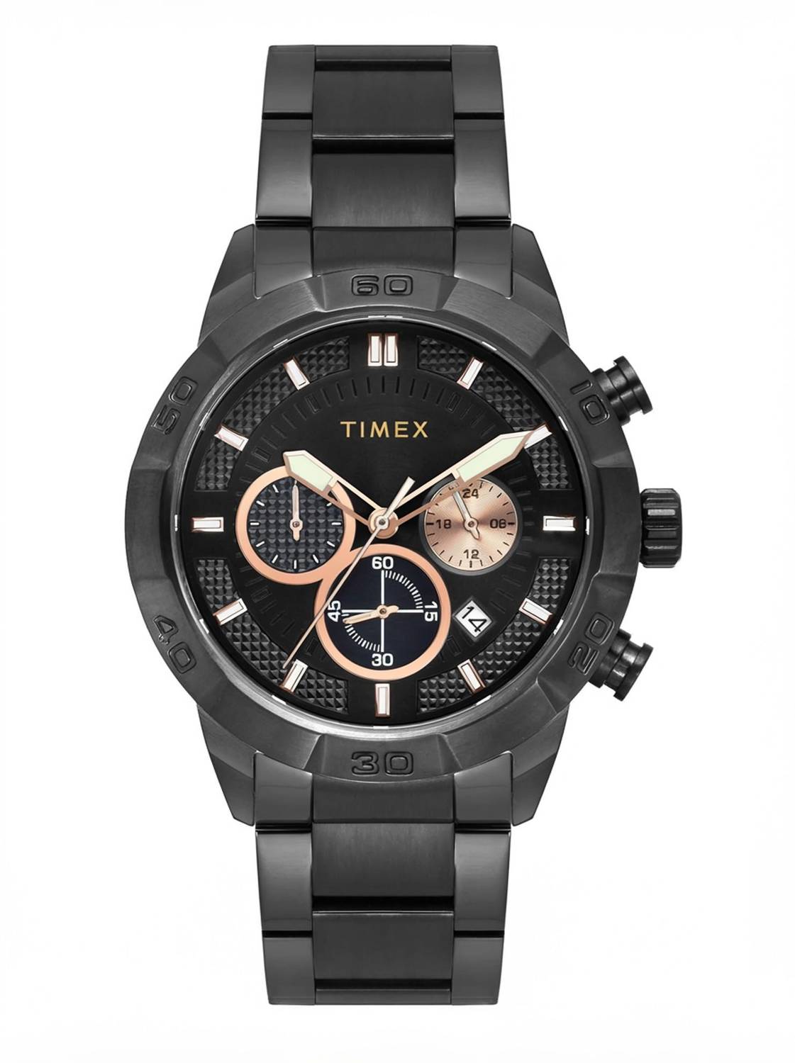 TIMEX Chronograph Black Dial Analog Watch - Men - Image 2