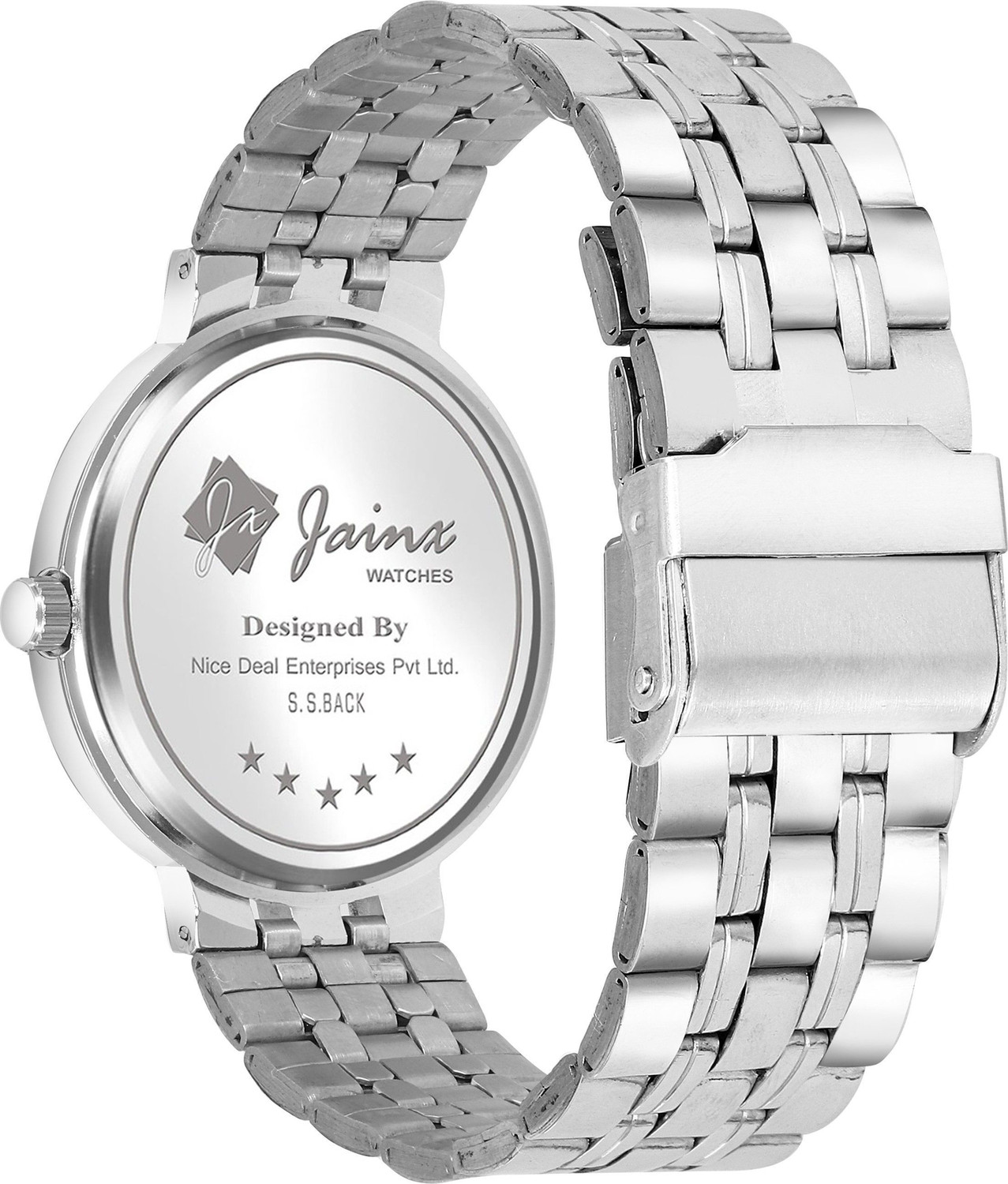 Image of JAINX Blue Dial Stainless Steel Chain Analog Watch - For Men