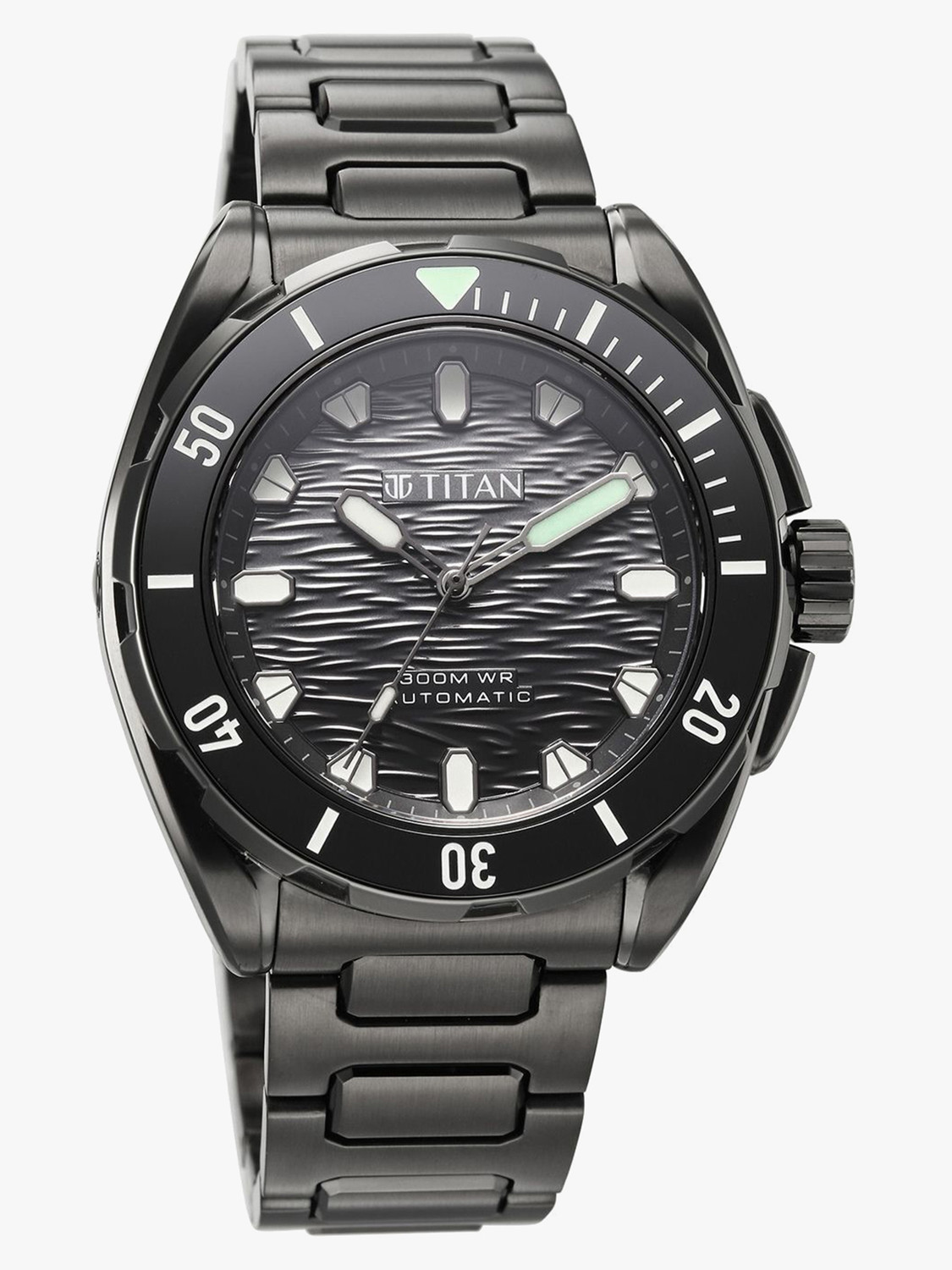 Image of Titan Titan Zero Hour Diver's 300m Titan Zero Hour Diver's 300m Automatic with Black Dial Analog Watch - For Men