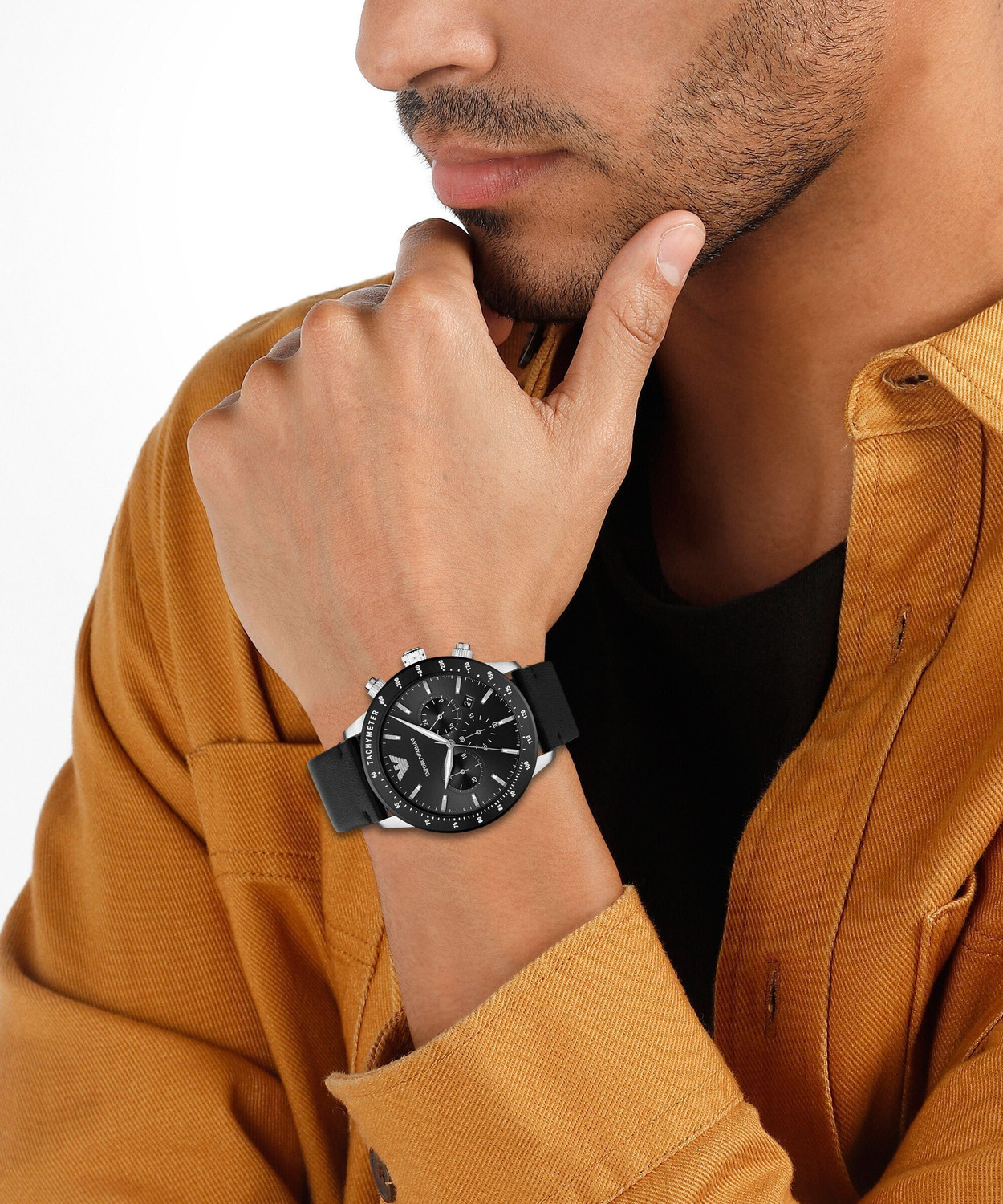 Image of EMPORIO ARMANI Mario Mario Analog Watch - For Men