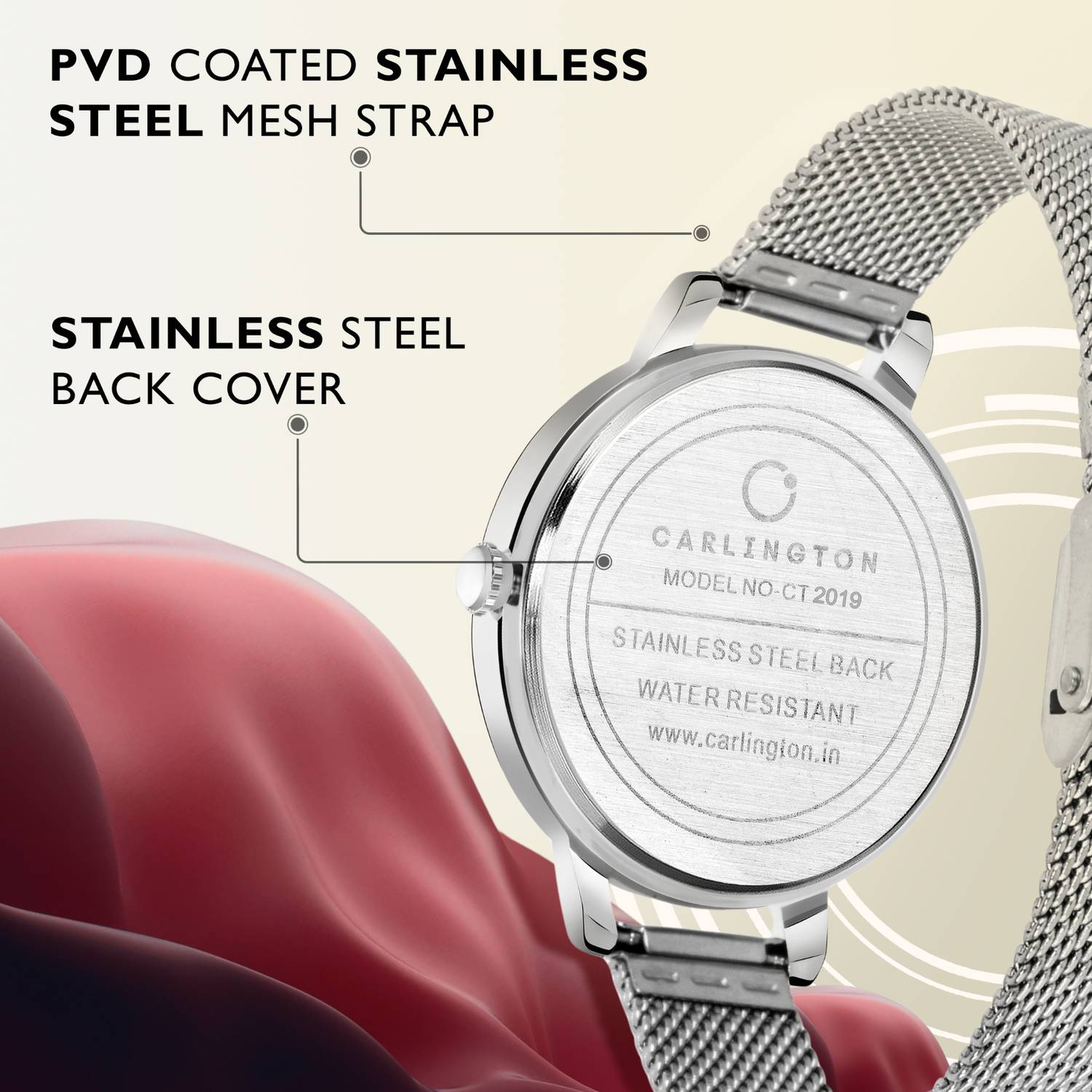 Carlington CT2019 Elite Ladies Analog Watch - Image 2