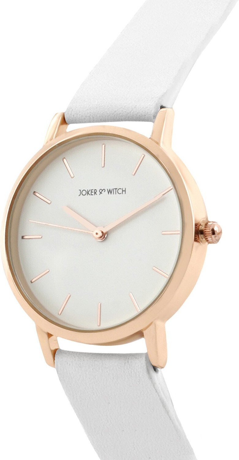 Image of Joker & Witch Boston All White Dial Faux Leather Strap Analog Women's Watch Analog Watch - For Women