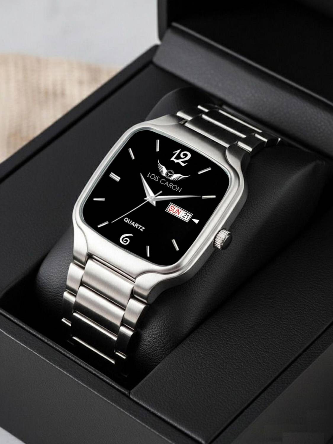 LOIS CARON LCS-8397 Silver Boys Analog Watch - Image 1
