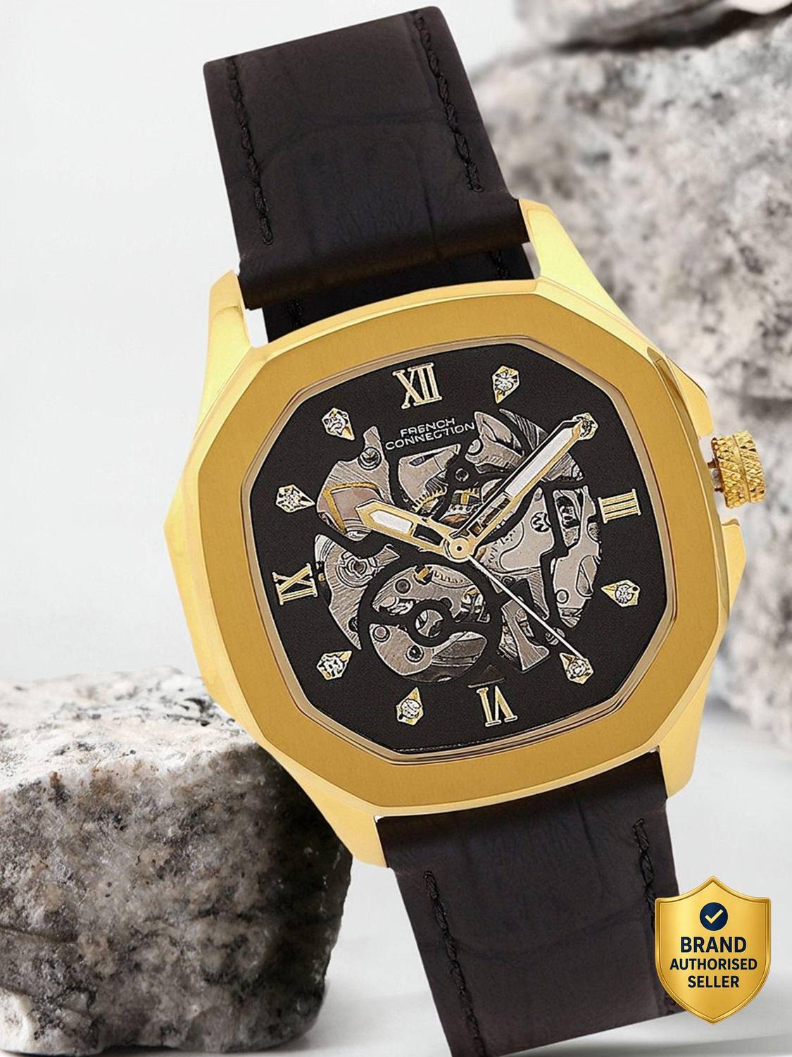 French Connection Automatic Black Dial Watch - Women - Image 1