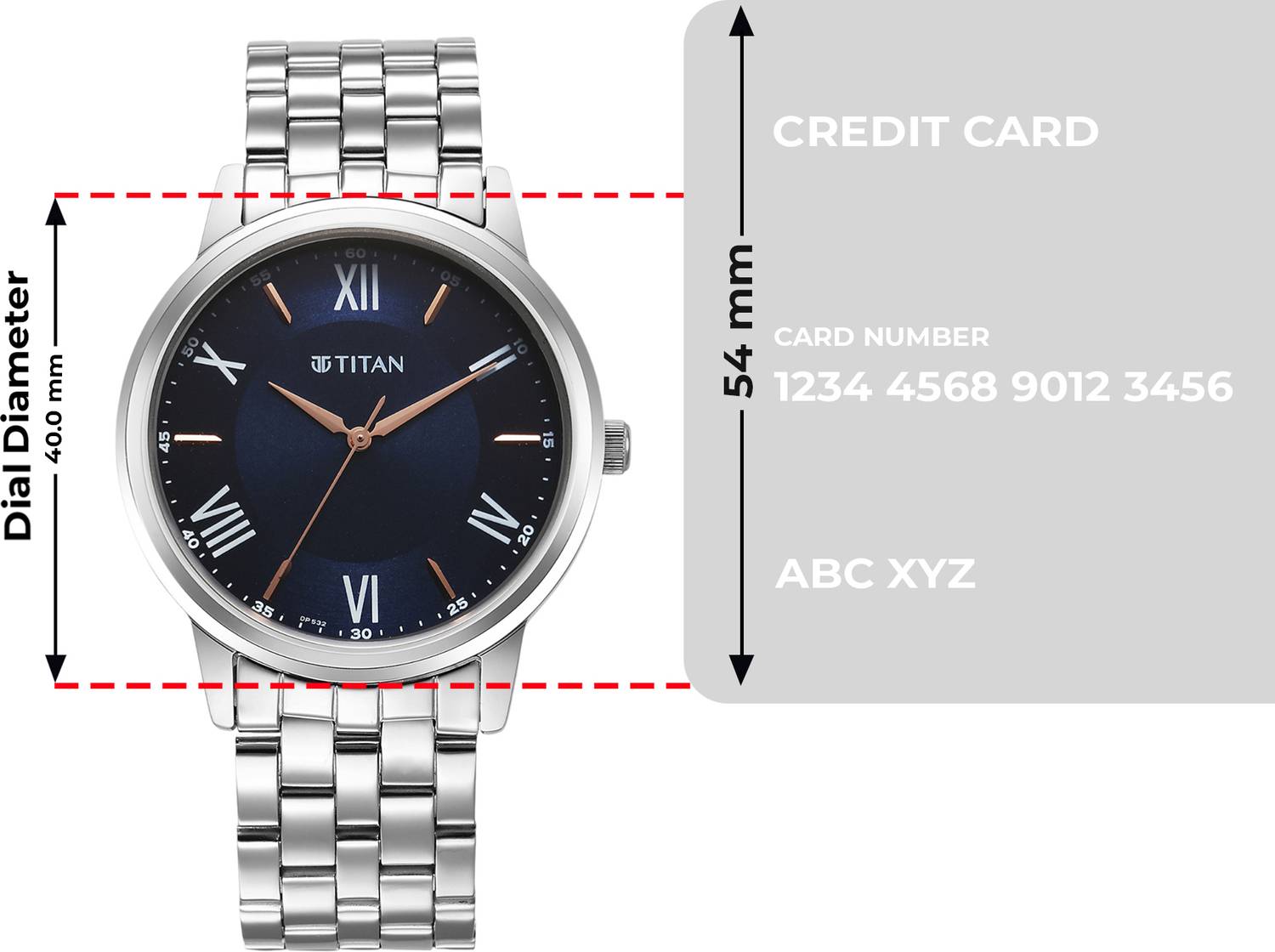 Titan Karishma Blue Dial Silver Stainless Steel Strap Analog Watch - Image 4