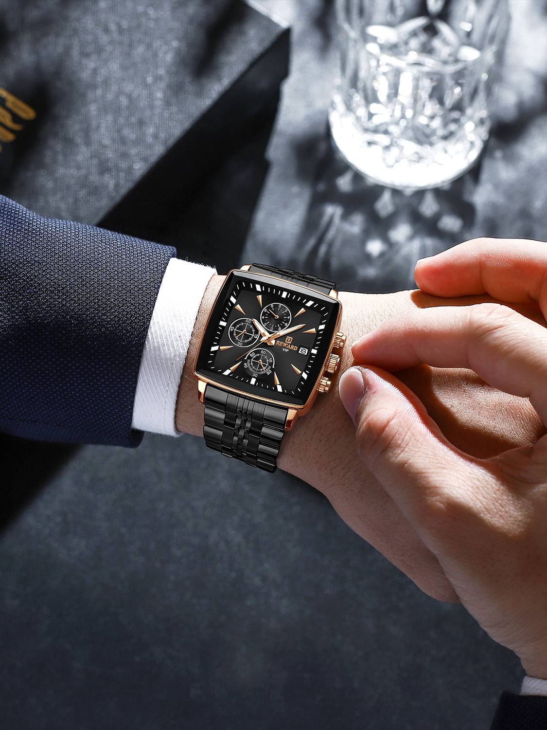Reward RD81100M-X Analog Watch - Black - Image 4