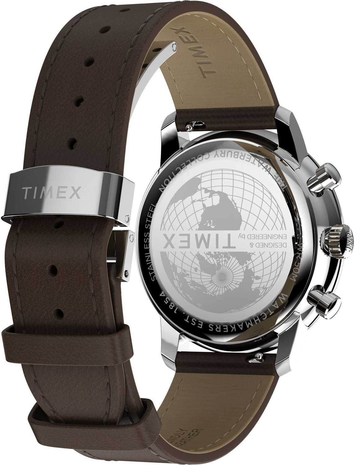 Image of TIMEX TW2Y23500IK Waterburry Round 41mm Cream Dial Analog Watch - For Men