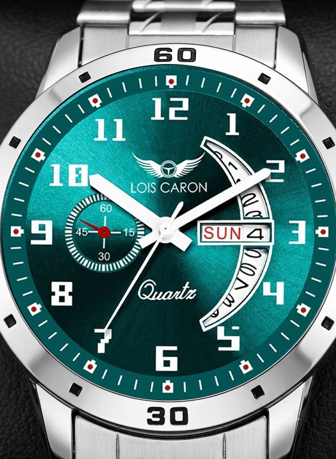 LOIS CARON LCS-8326 Green Dial Men's Watch - Image 3