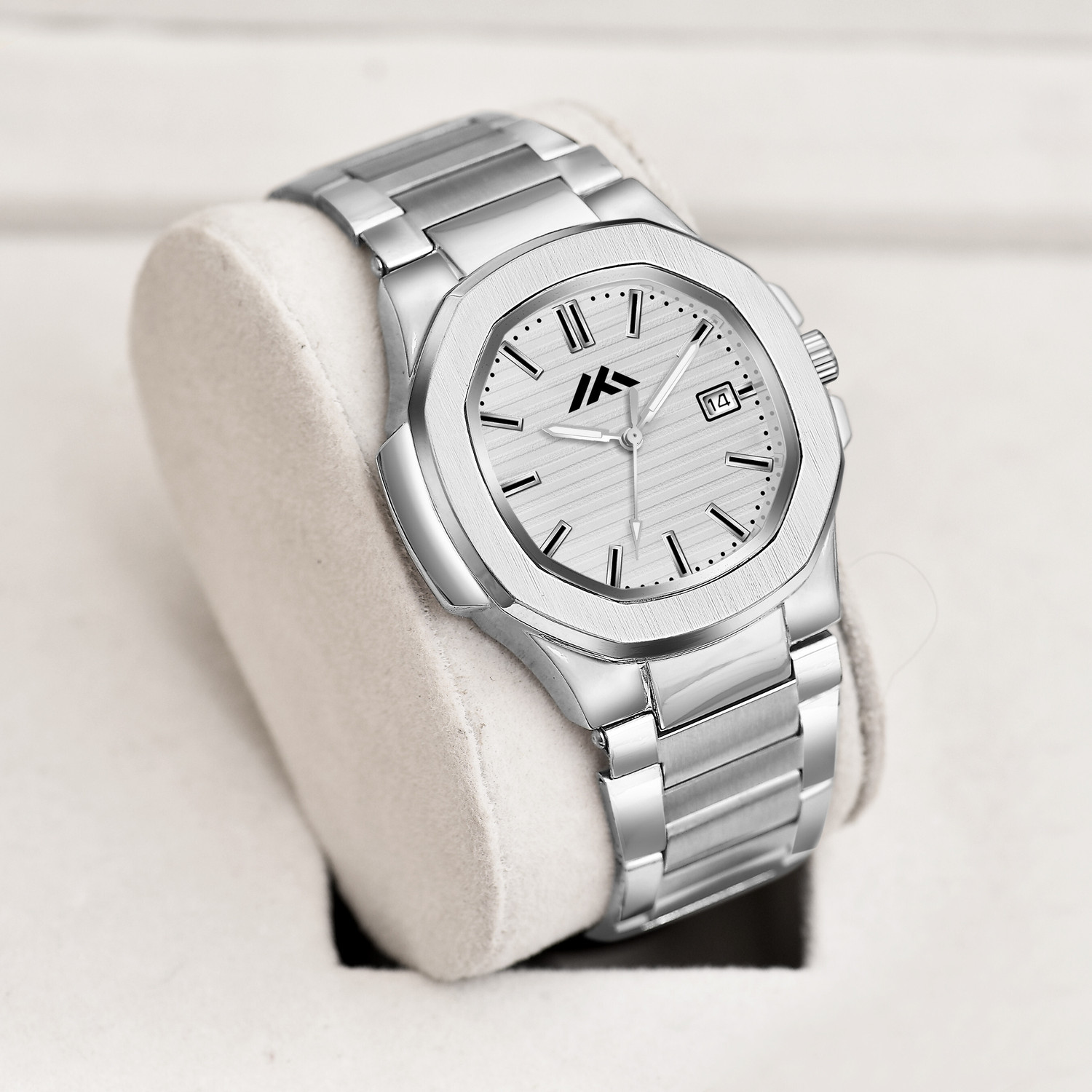 Image of Blue Pearl Date Function SW-801 Date Functioning Series Square Dial Boys Watch with Quartz Mevhanism Analog Watch - For Men