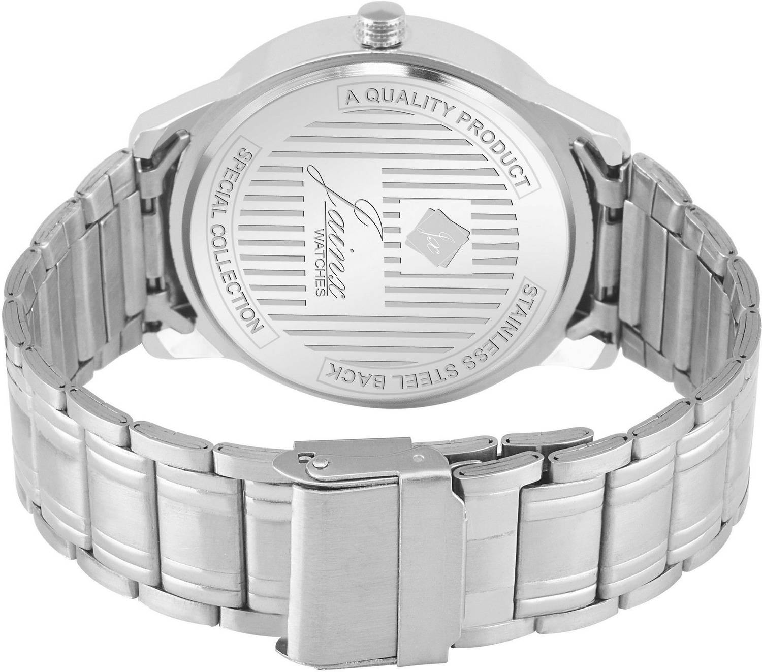 JAINX Day & Date Function Blue Dial Steel Chain Analog Watch - For