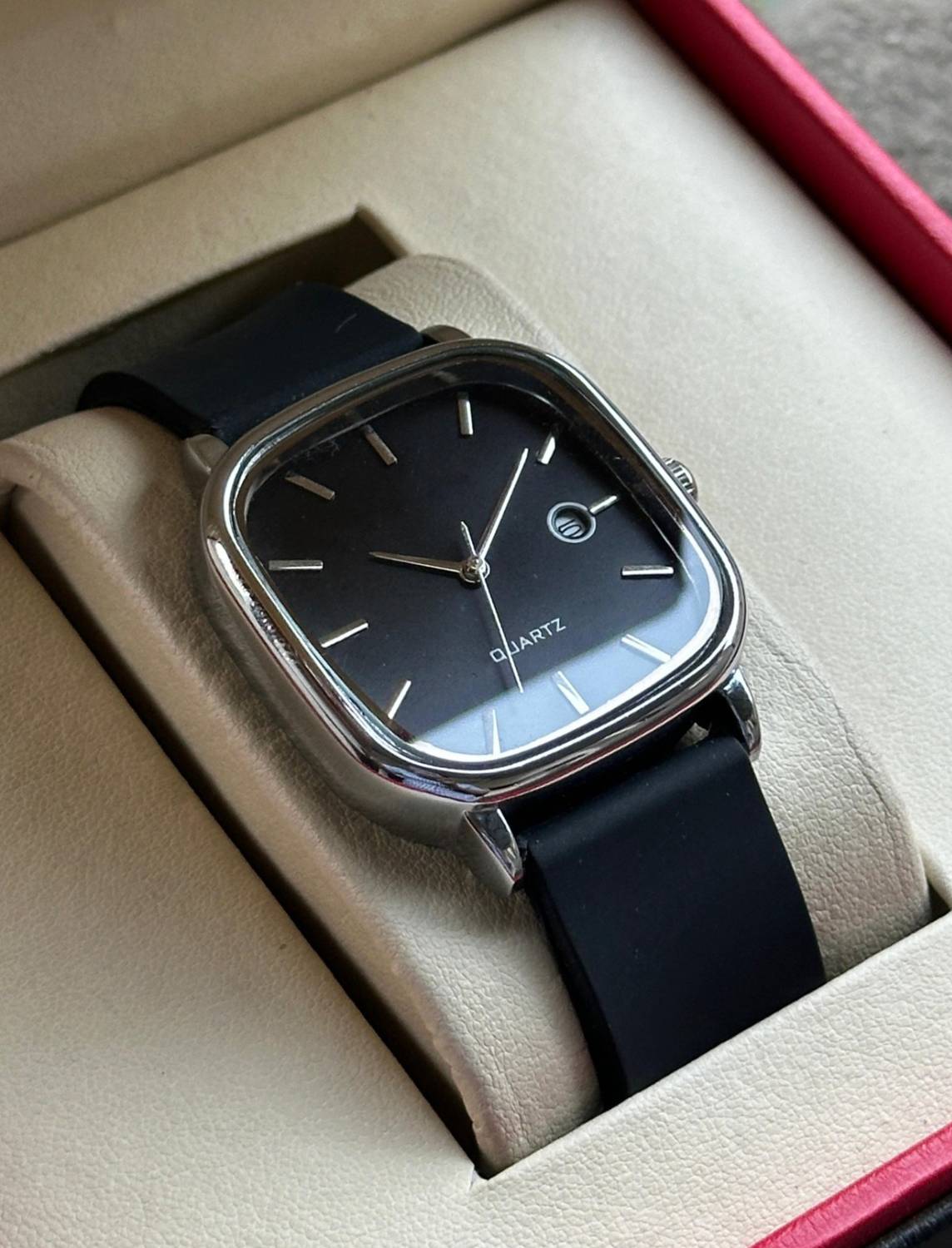 BHAGVOWATCH 051 Premium Full Black Square Dial Analog Watch Analog Watch  - For Men
