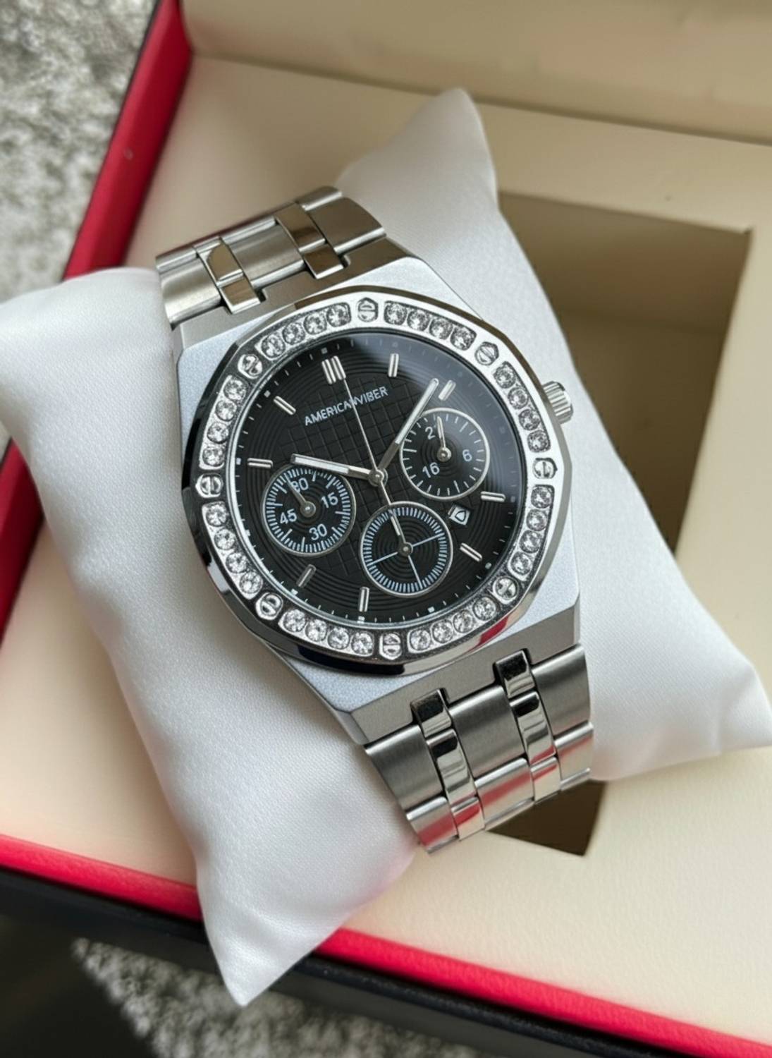 Americanviber AVM0038 Diamond Studded Watch - Image 3