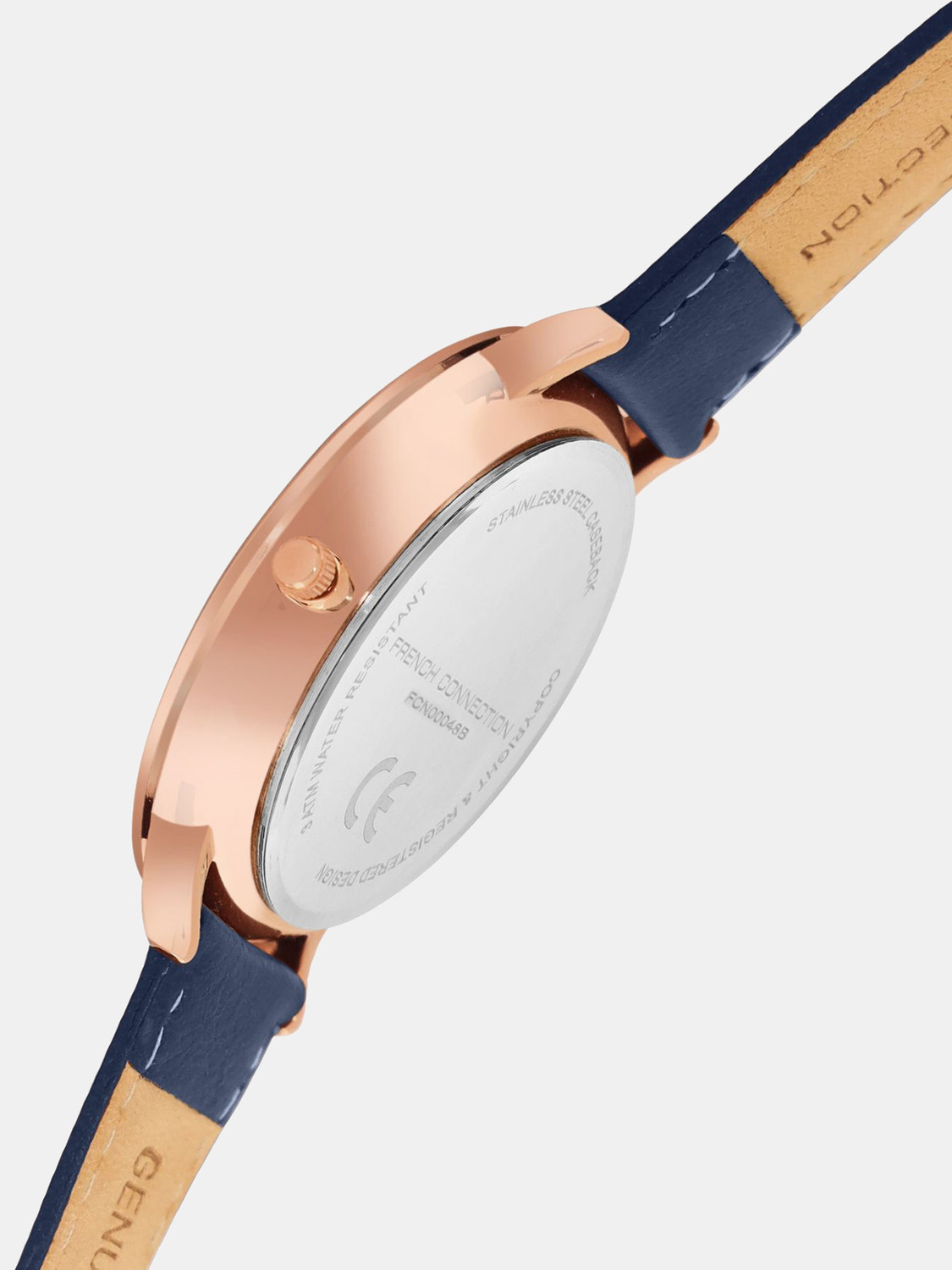 Image of French Connection Heritage Heritage Dated Blue Round Dial | Analog Watch for Men's | FCN00048B Analog Watch - For Men