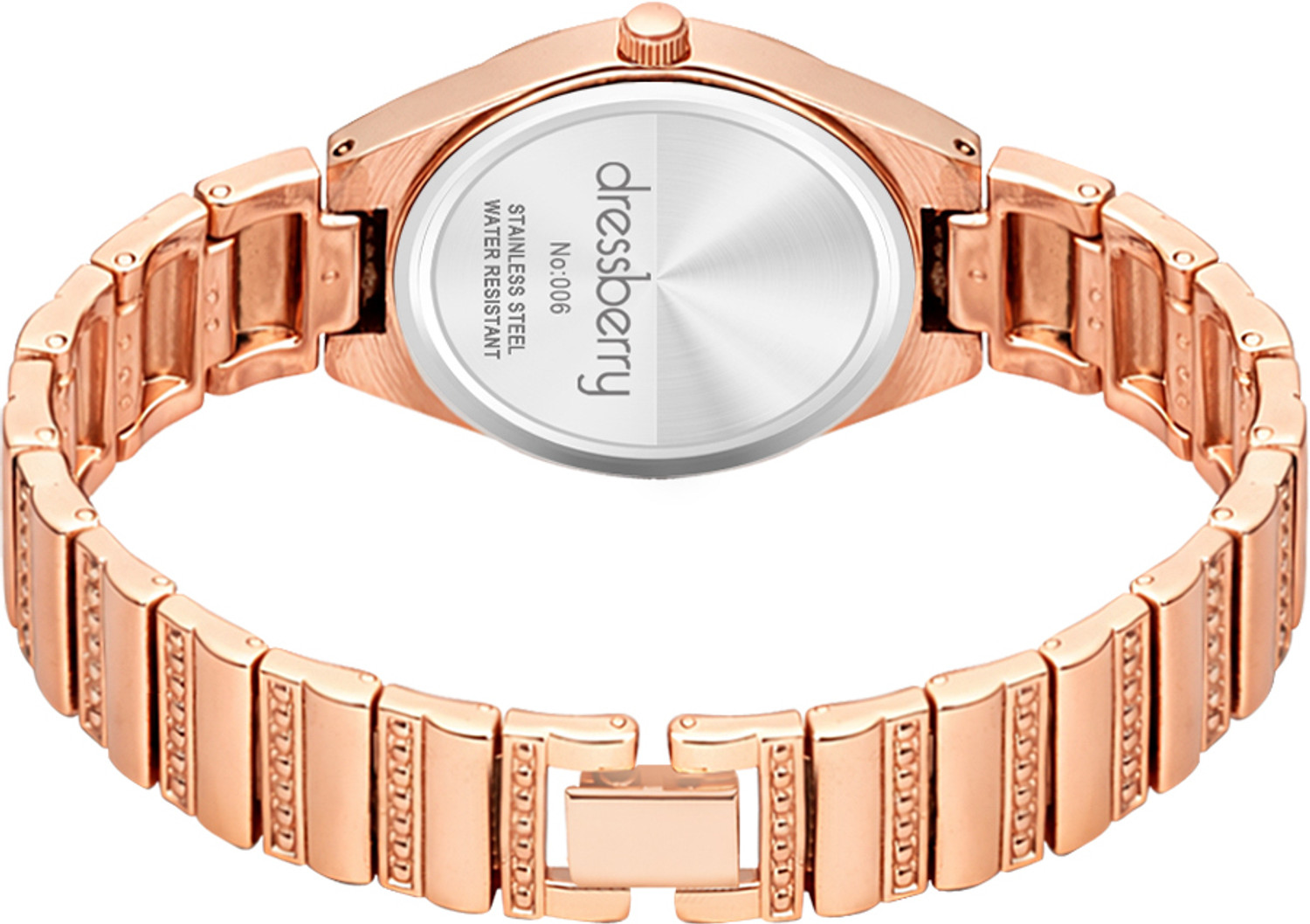 Image of Dressberry Elegant Raksha Bandhan Rose Gold Watch & Bracelet Analog Watch - For Women