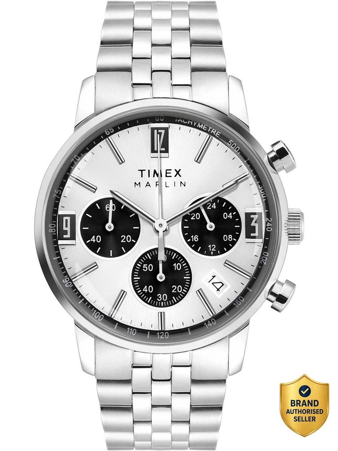TIMEX Marlin 42mm Silver Dial Analog Watch for Men