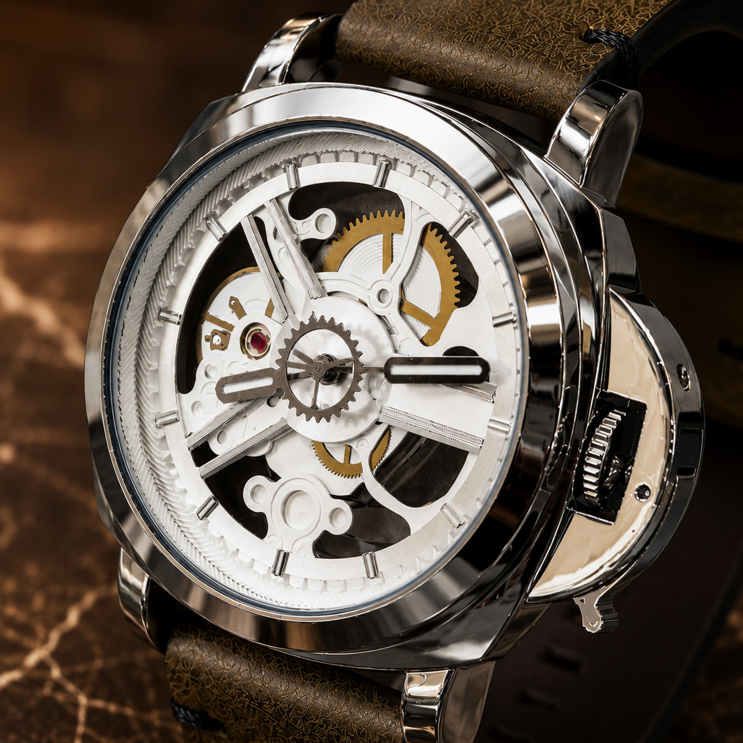 Image of italigs Italigs Forest Phantom Skeleton Analog Watch Italigs Forest Luxury Skeleton Series Analog Watch - For Men