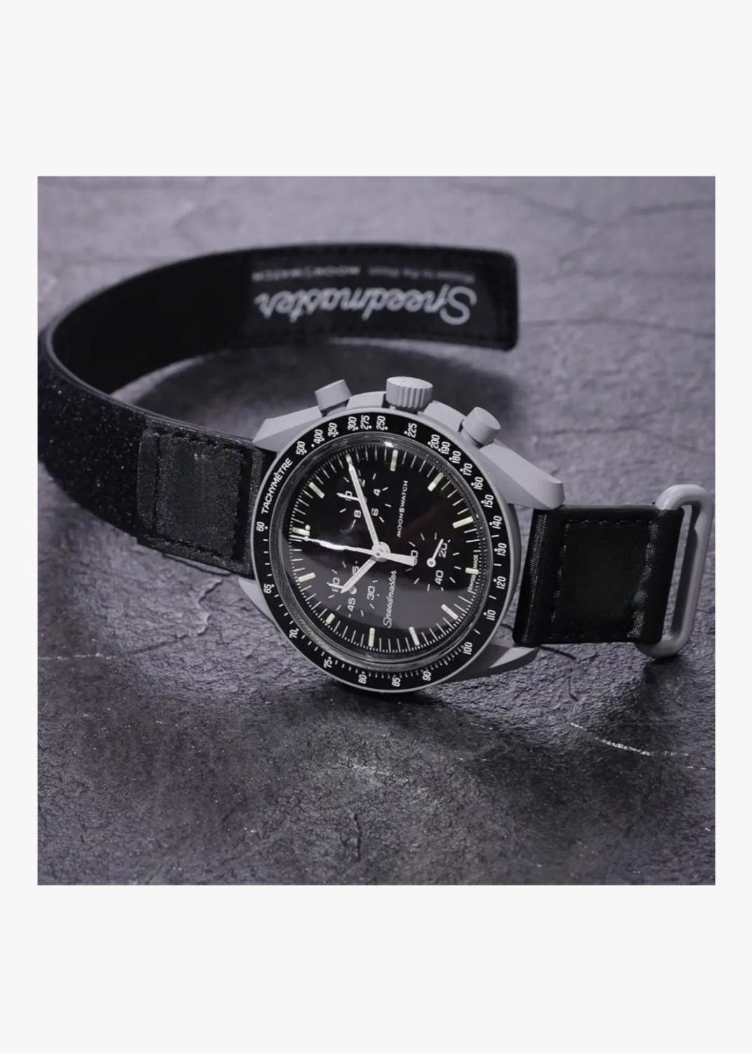 Image of Fiveyearwarrant Mission moon swomega5 Missions Analog Watch - For Men