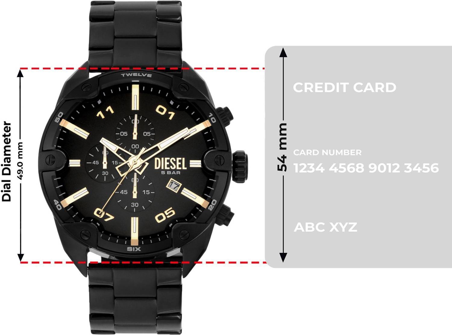 DIESEL Spiked Spiked Analog Watch - For Men - Buy DIESEL Spiked 