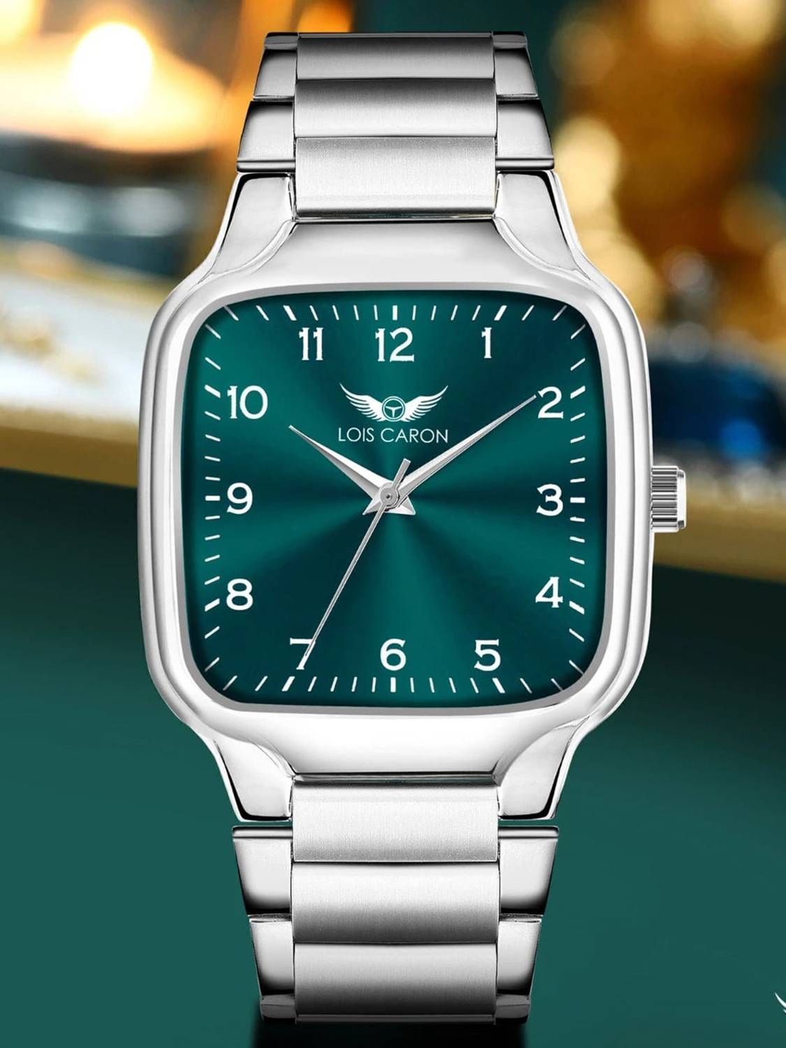 LOIS CARON LCS-4312 Green Dial Square Watch - Image 4