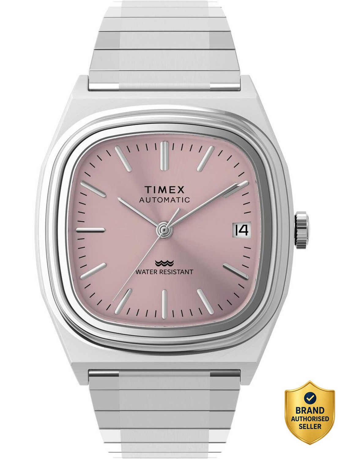 Image of TIMEX TW2Y66800IK Square 34mm Pink Analog Watch - For Men