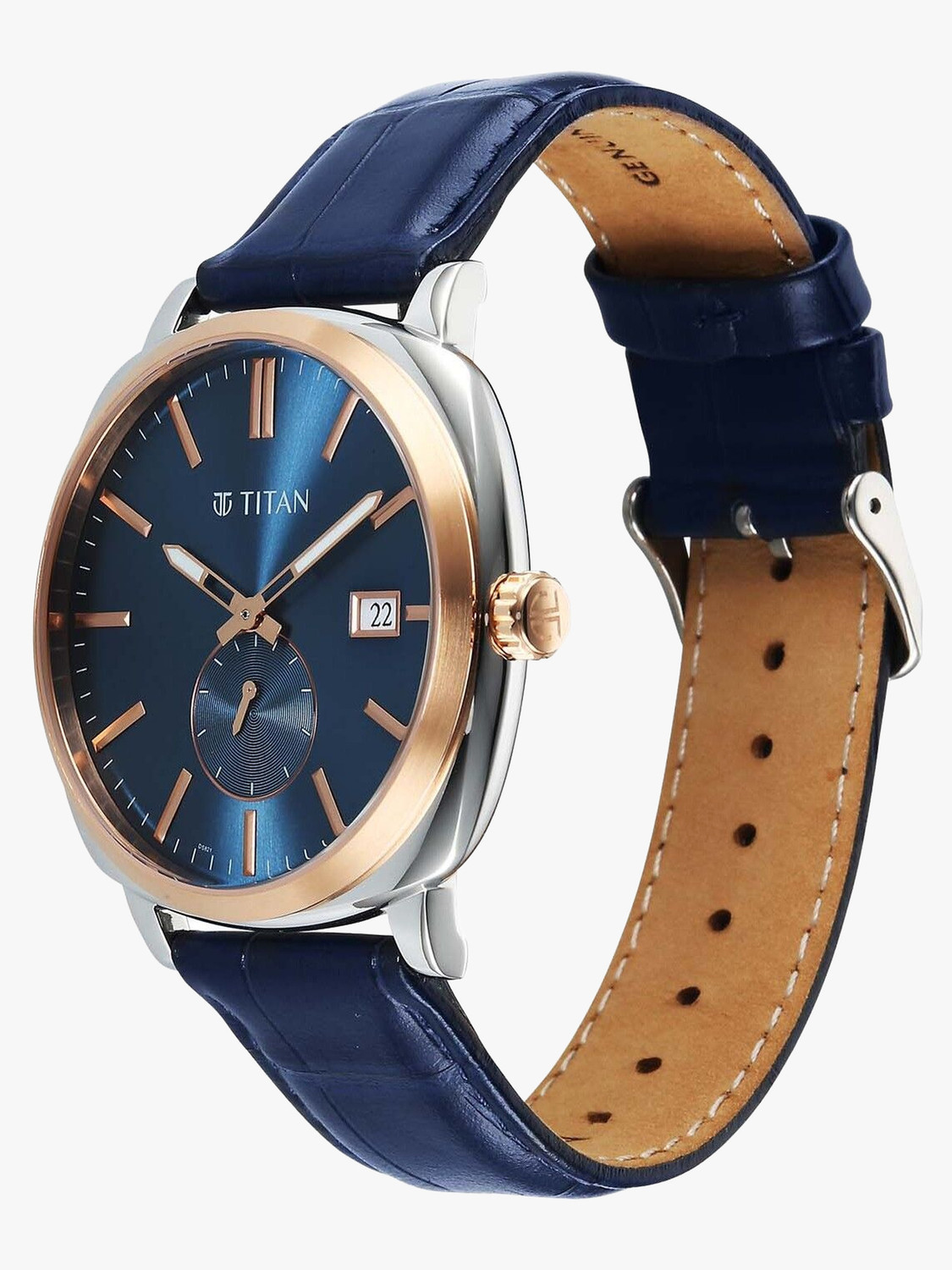 Image of Titan Classique Titan Classique Blue Round Dial Men's Watch / Analog Watch - For Men