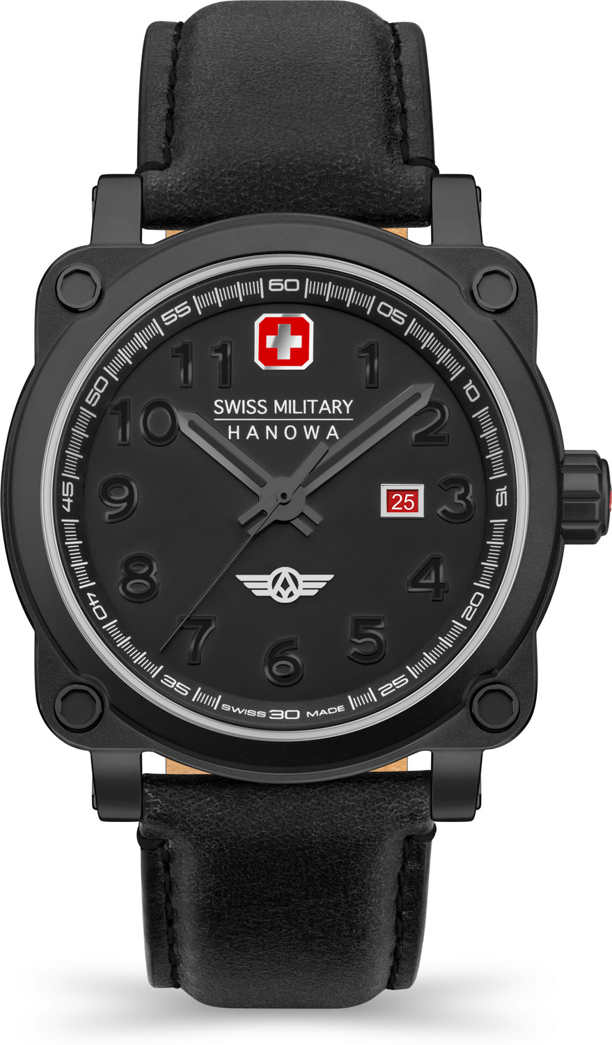 Image of Swiss Military Hanowa AEROGRAPH NIGHT VISION Swiss Made Analog Watch - For Men