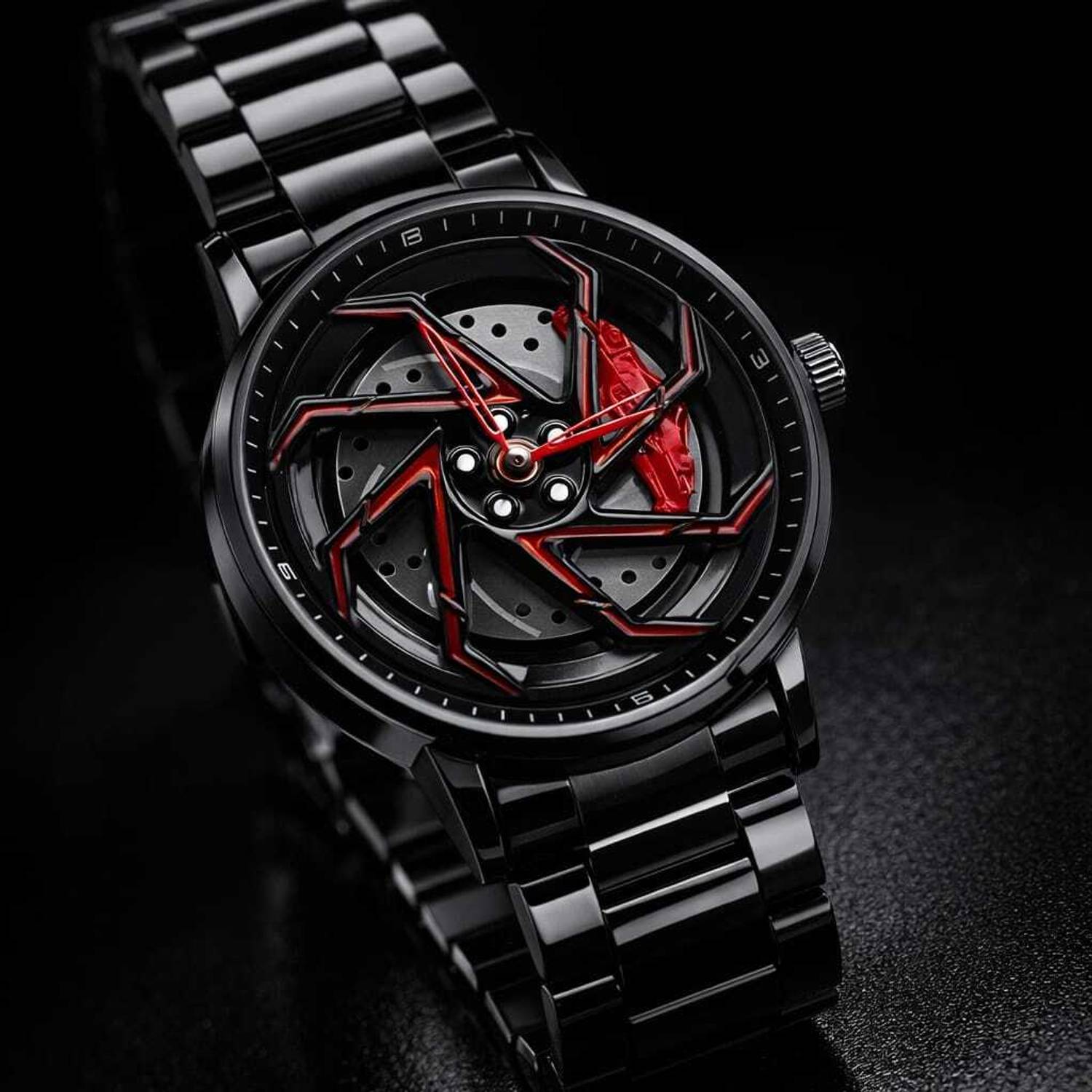 Vilante_Red_Spinner Vilante Premium Spinning Watch - Red Analog for - Image 2