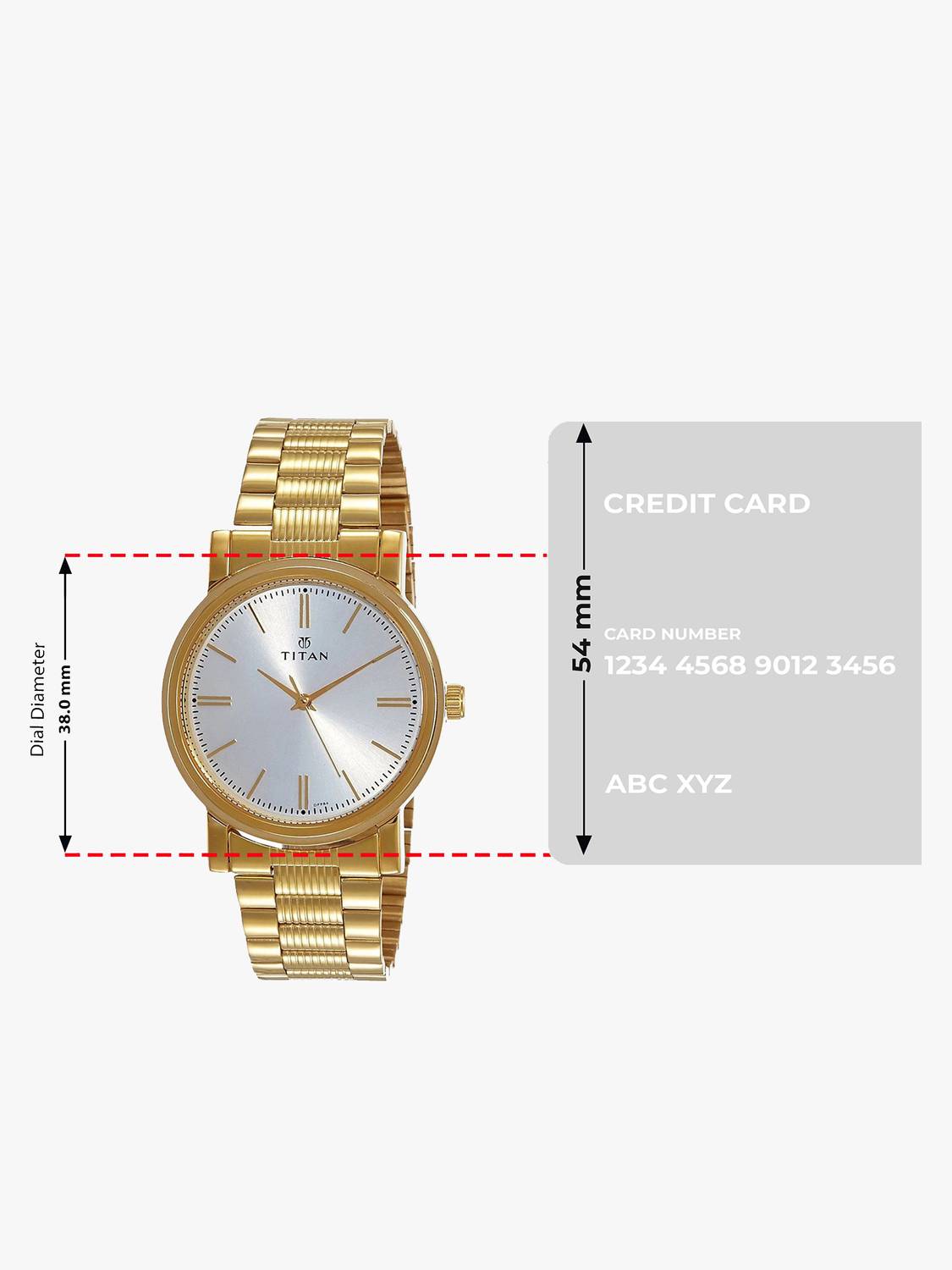 Titan Karishma White Dial Golden Stainless Steel Watch - Men - Image 4