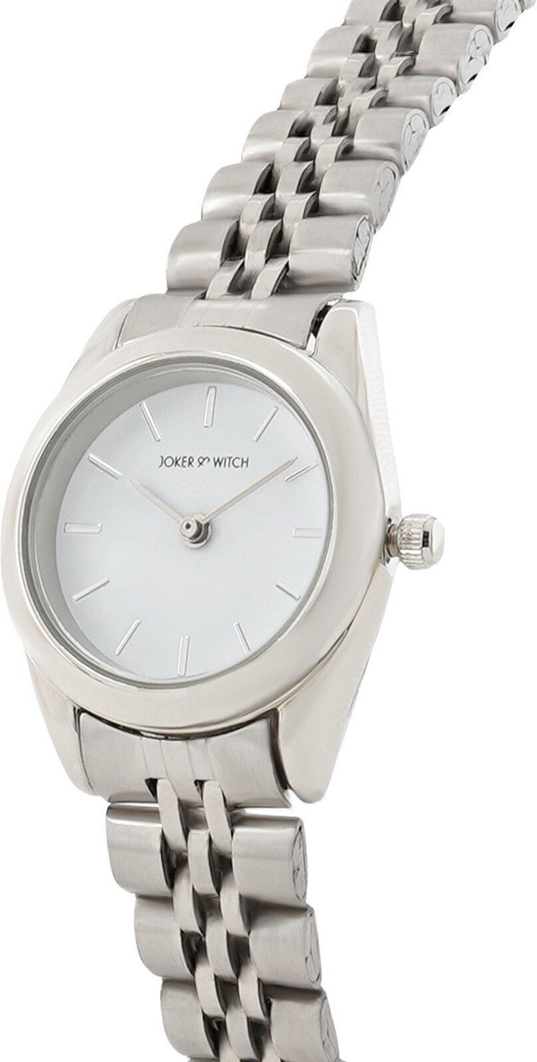 Image of Joker & Witch London White Dial Silver Metallic Link Strap Analog Women's Watch Analog Watch - For Women