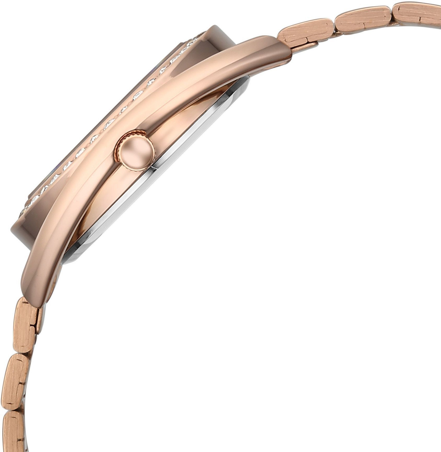 Image of Fastrack Vyb Eclipse Minimalist Quartz Dial Rose Gold Alloy Strap Analog Watch - For Women