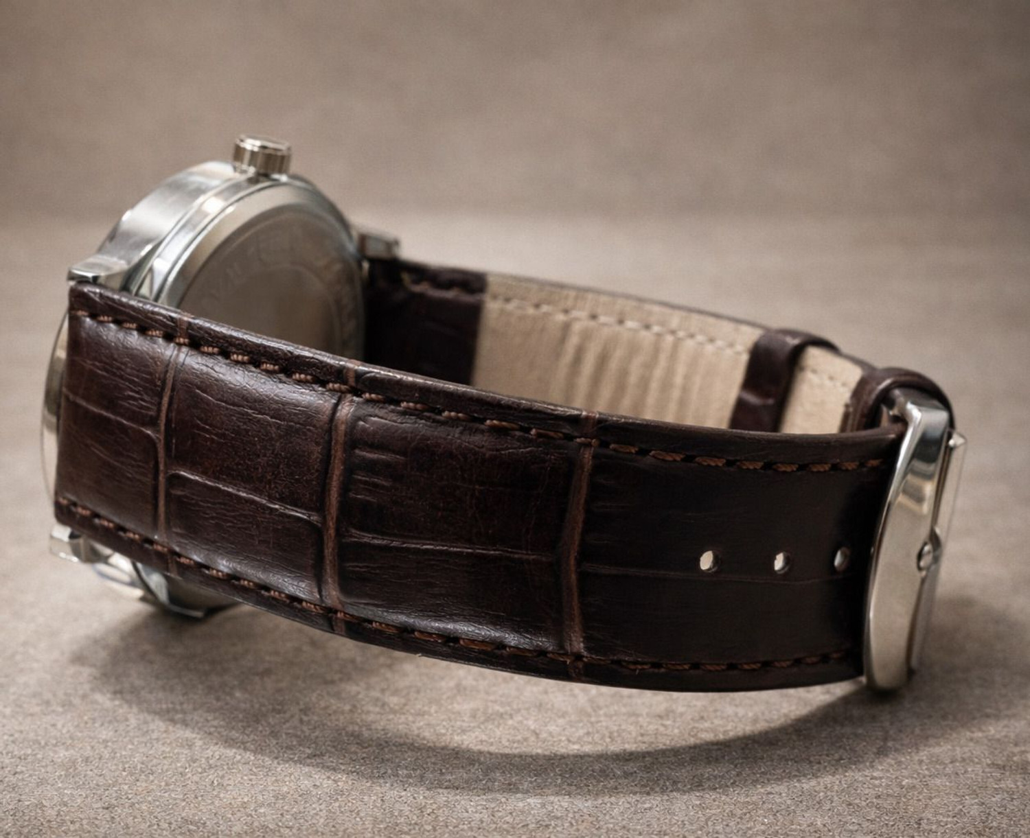 Image of shafs SHAFS Royal Moonphase - Brown Leather Analog Watch - For Men