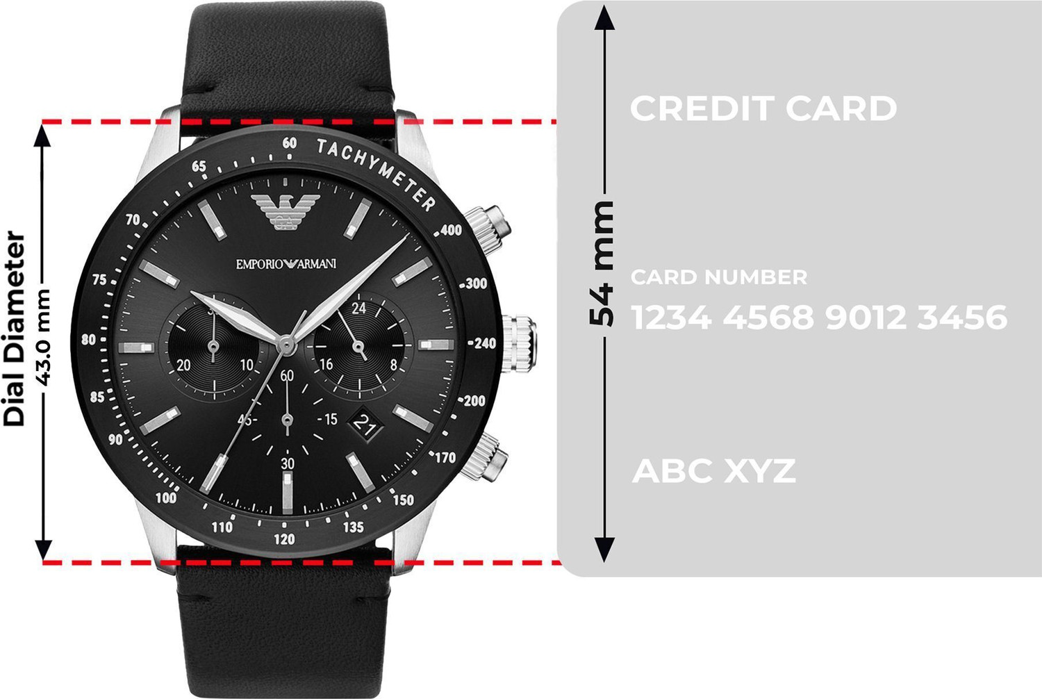Image of EMPORIO ARMANI Mario Mario Analog Watch - For Men